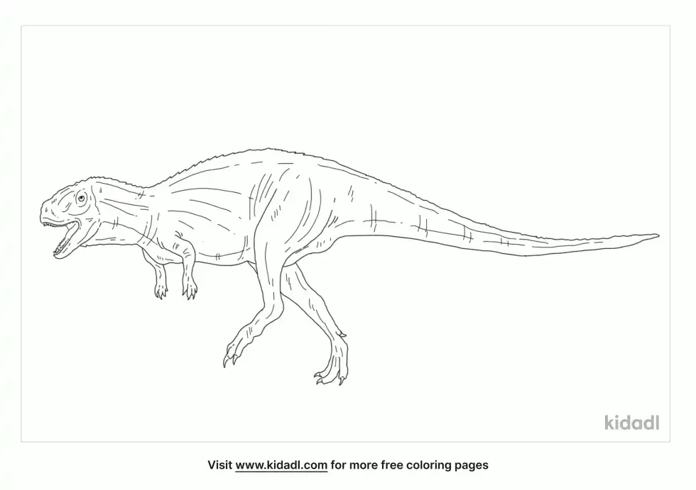 Sinotyrannus Coloring Page