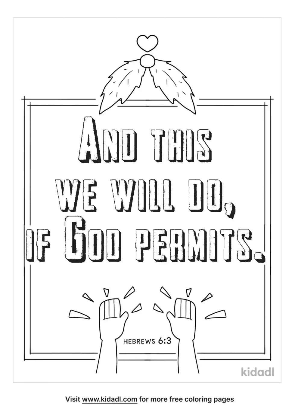 Hebrews 6:3 Coloring Page