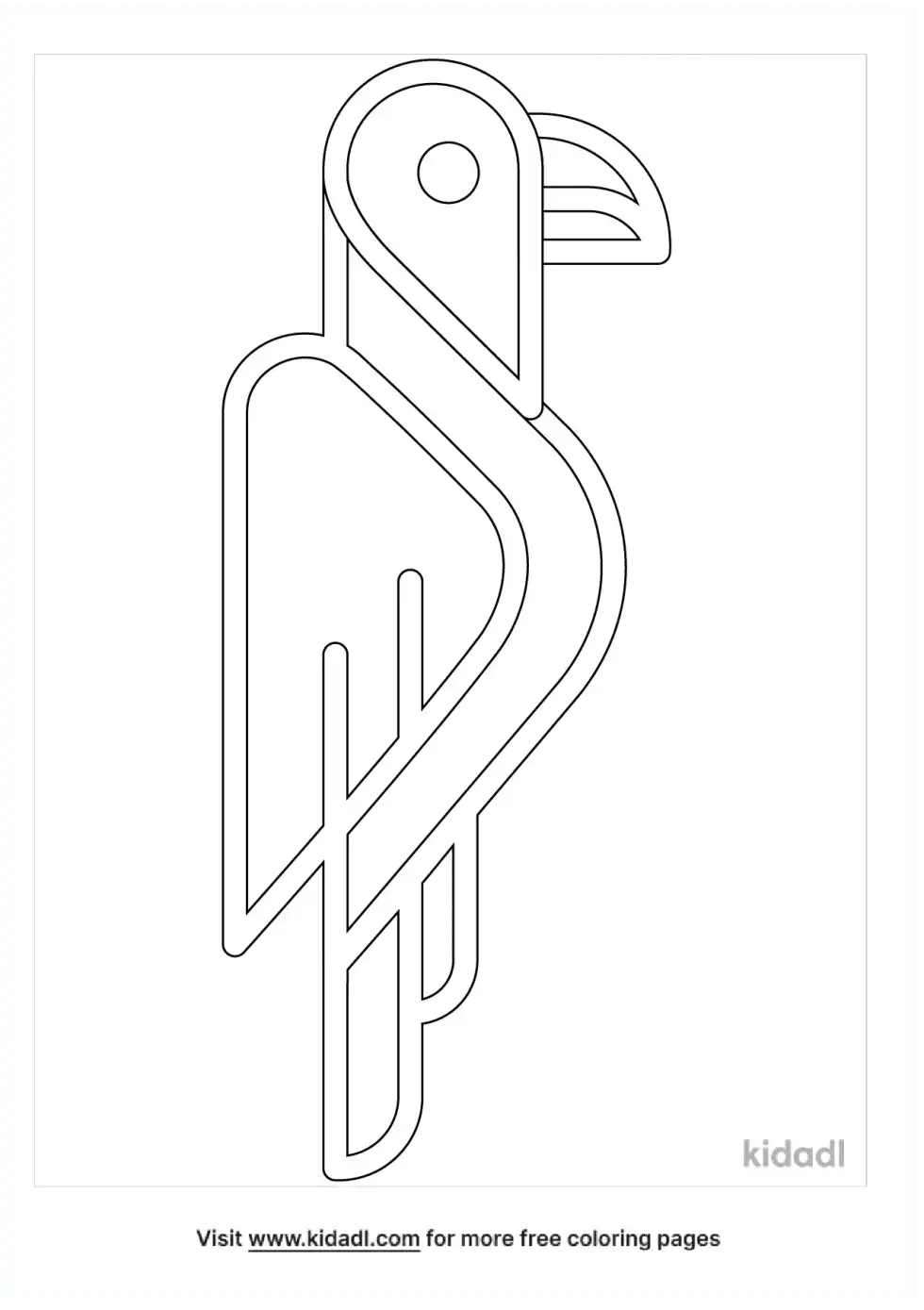 Celtic Knot Bird Coloring Page