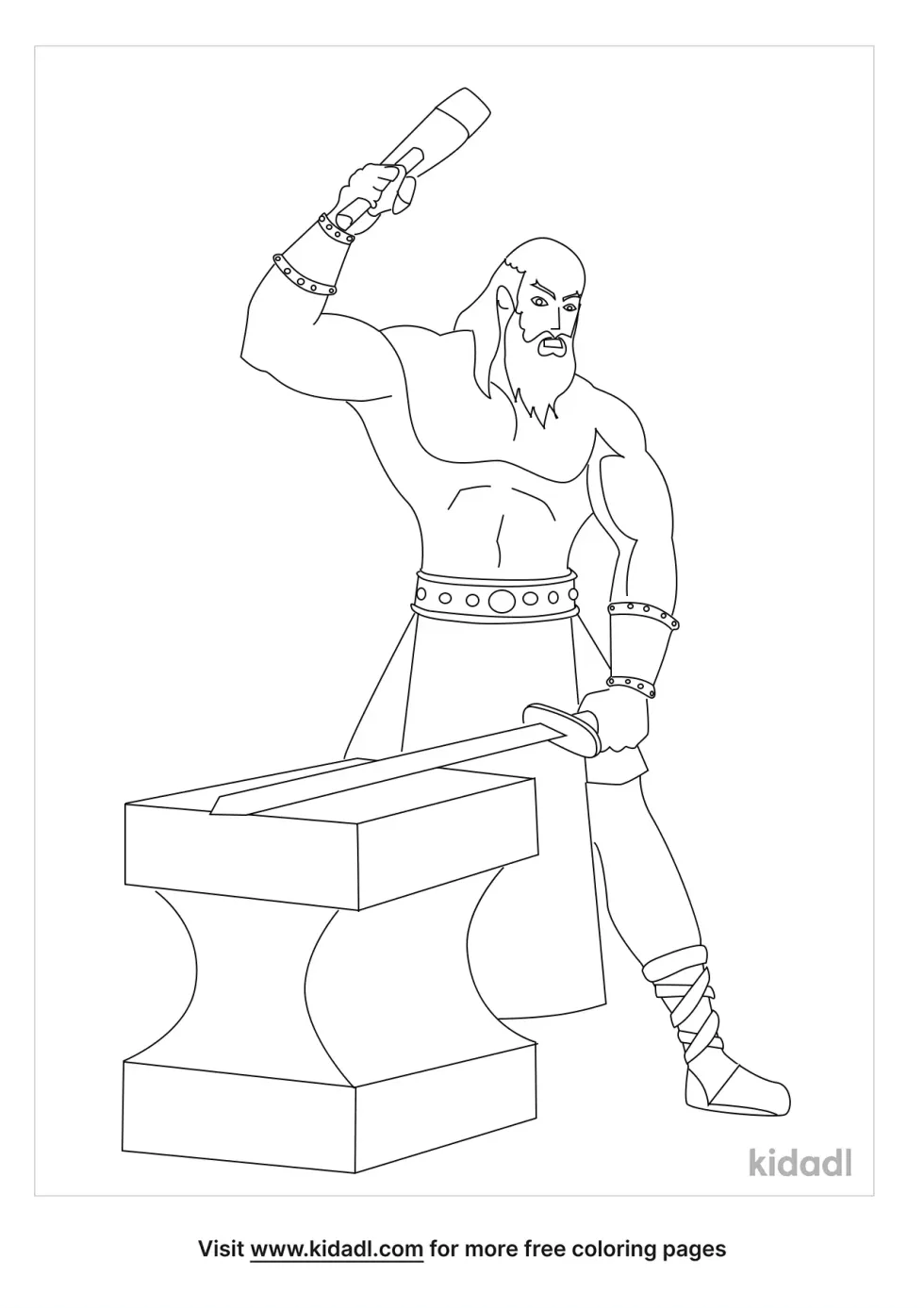 Hephaestus Coloring Page