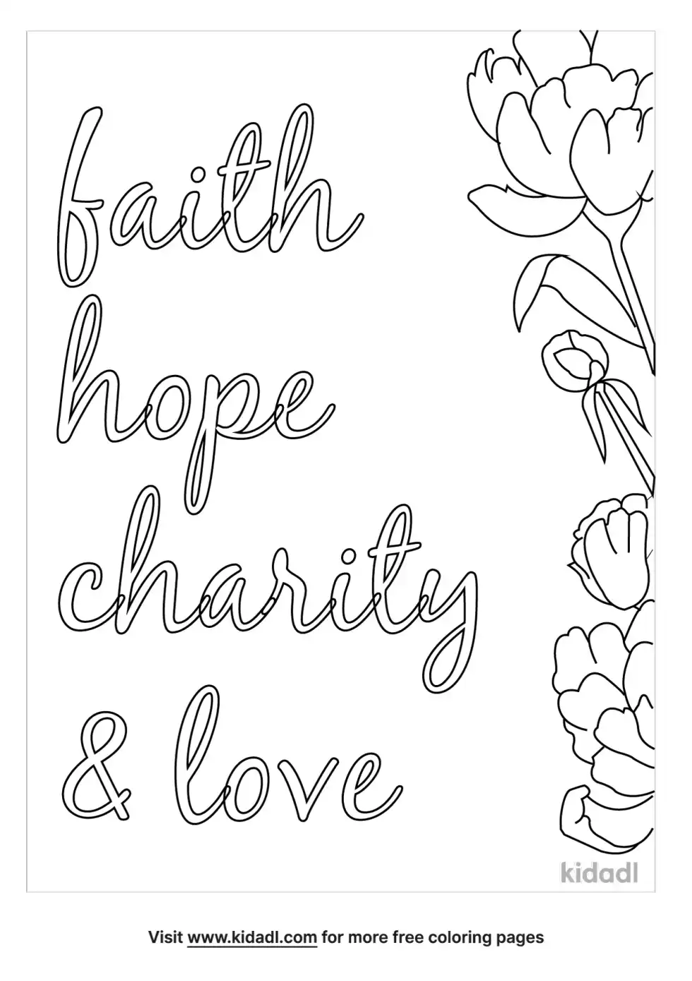 Charity Lds Coloring Page