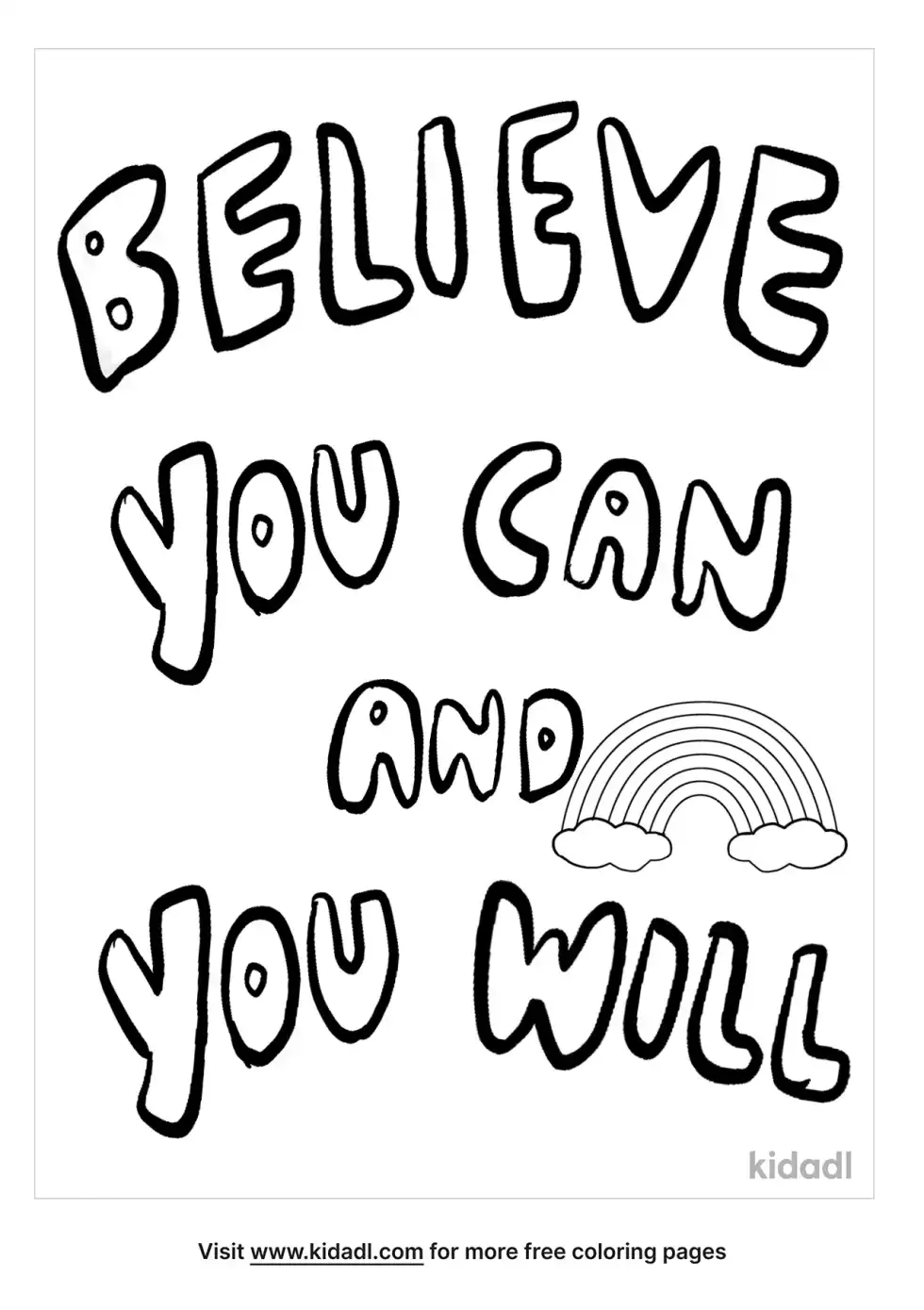 Quote Coloring Page