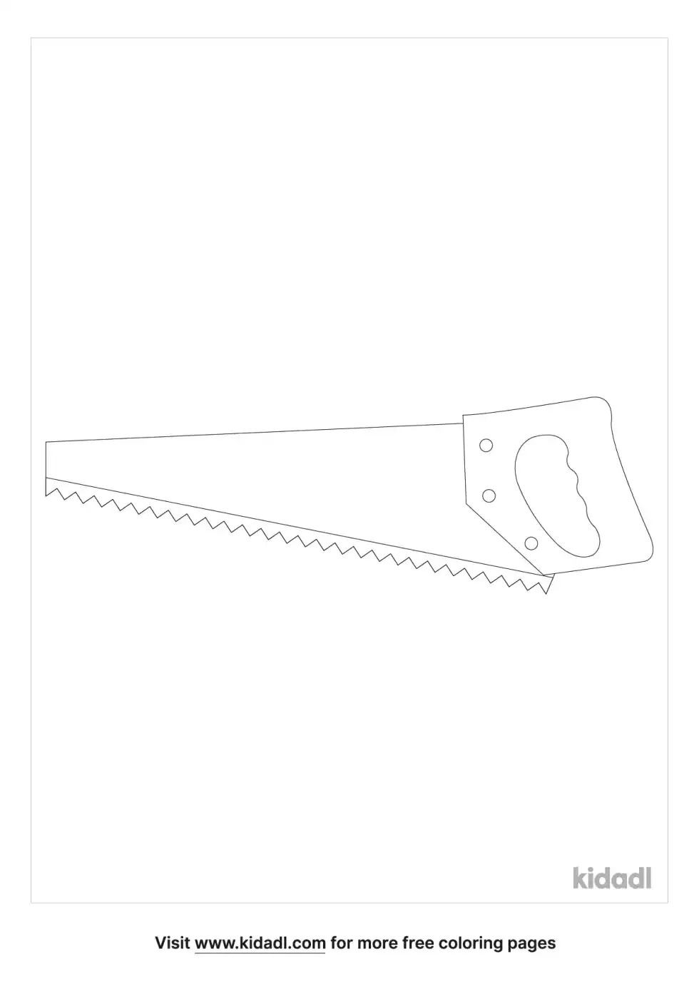 Saw Coloring Page