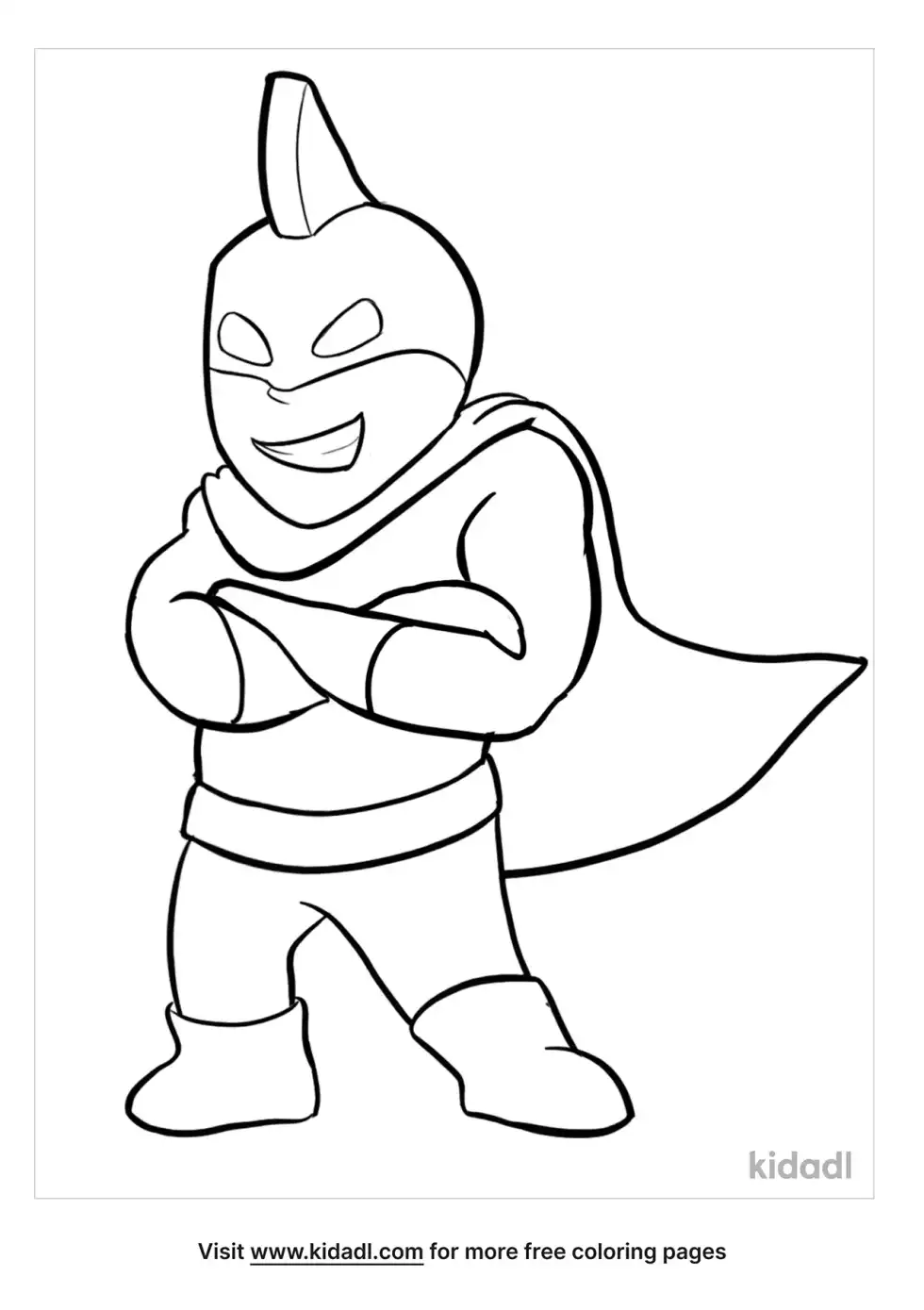 Superhero Coloring Page