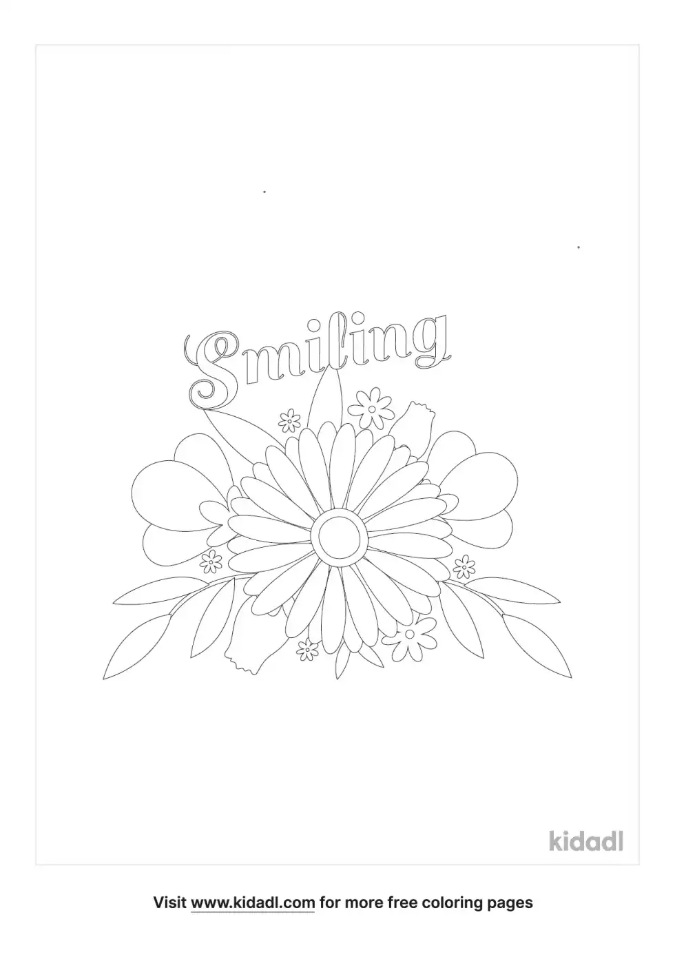 Smiling Colors Quote Coloring Page