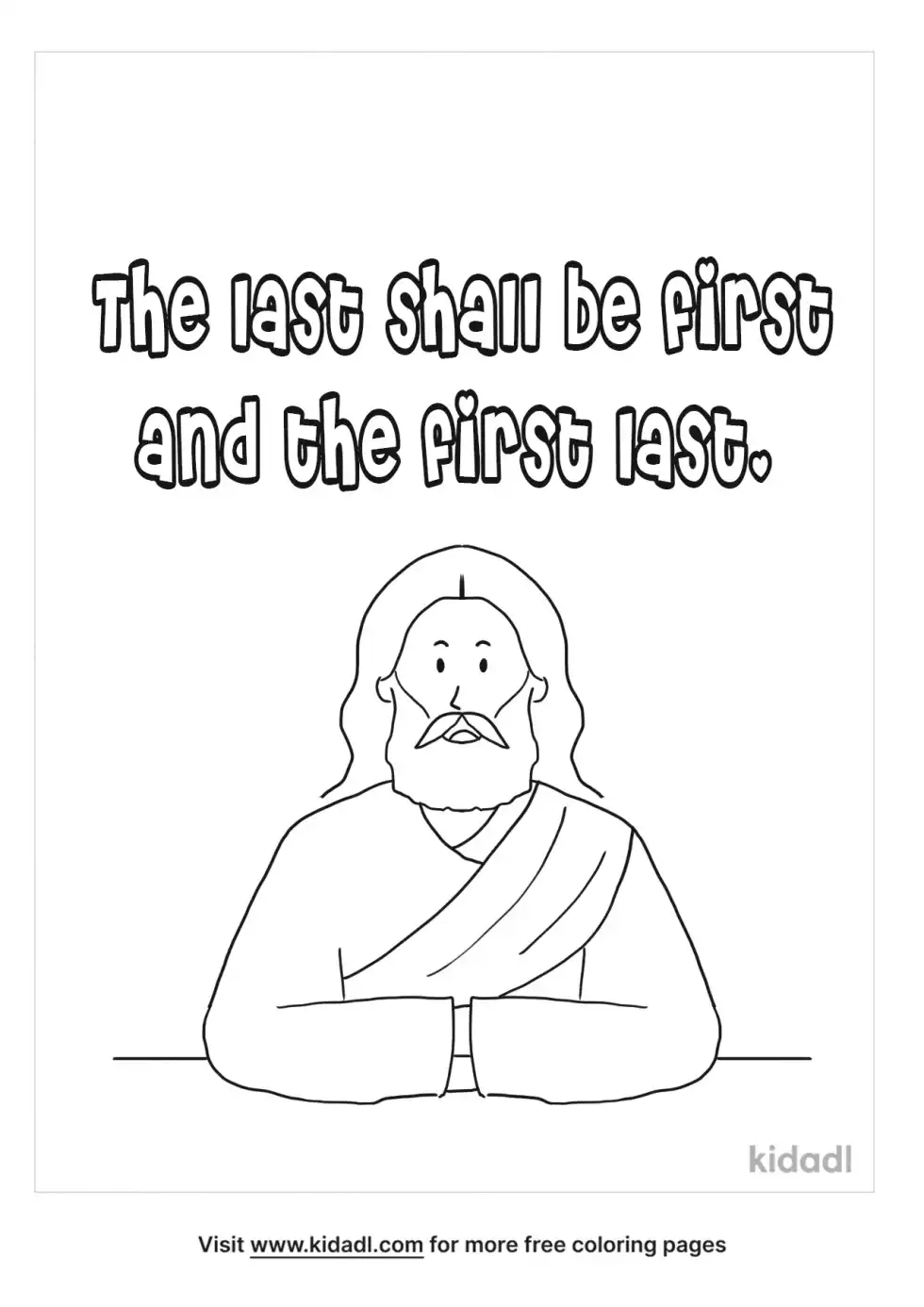 The First Shall Be Last Coloring Page