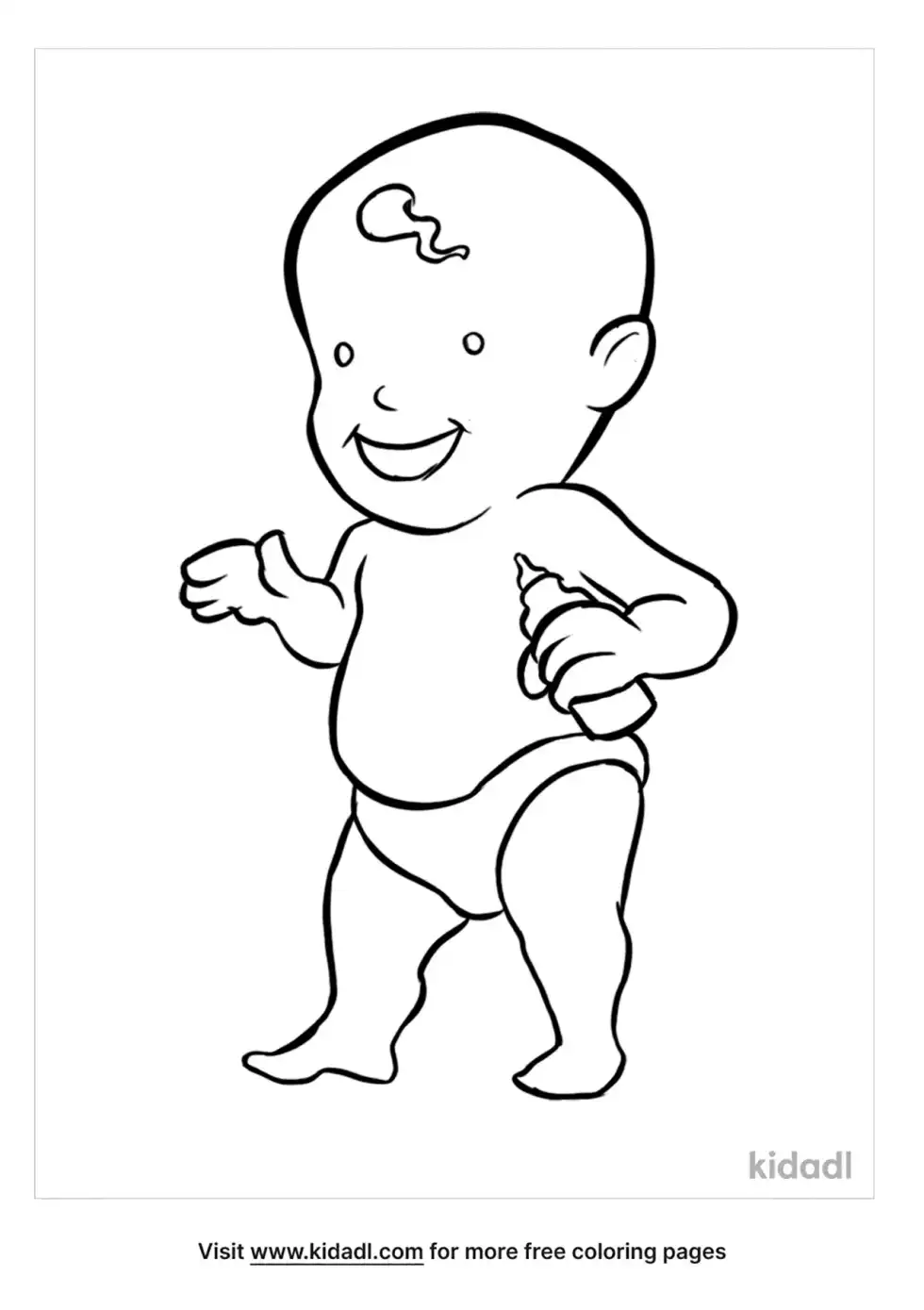Baby Coloring Page
