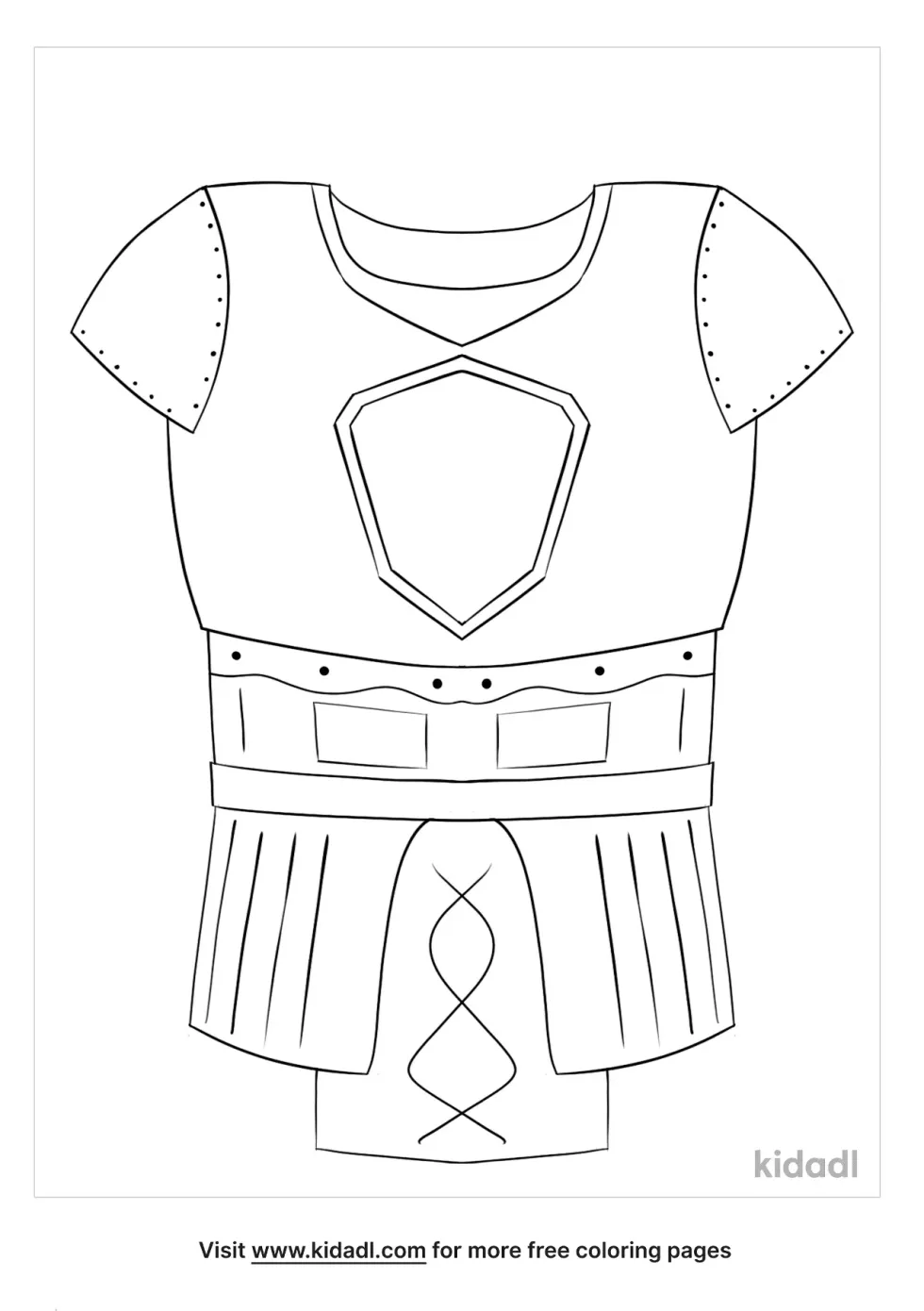 Breastplate Of Righteousness Coloring Page