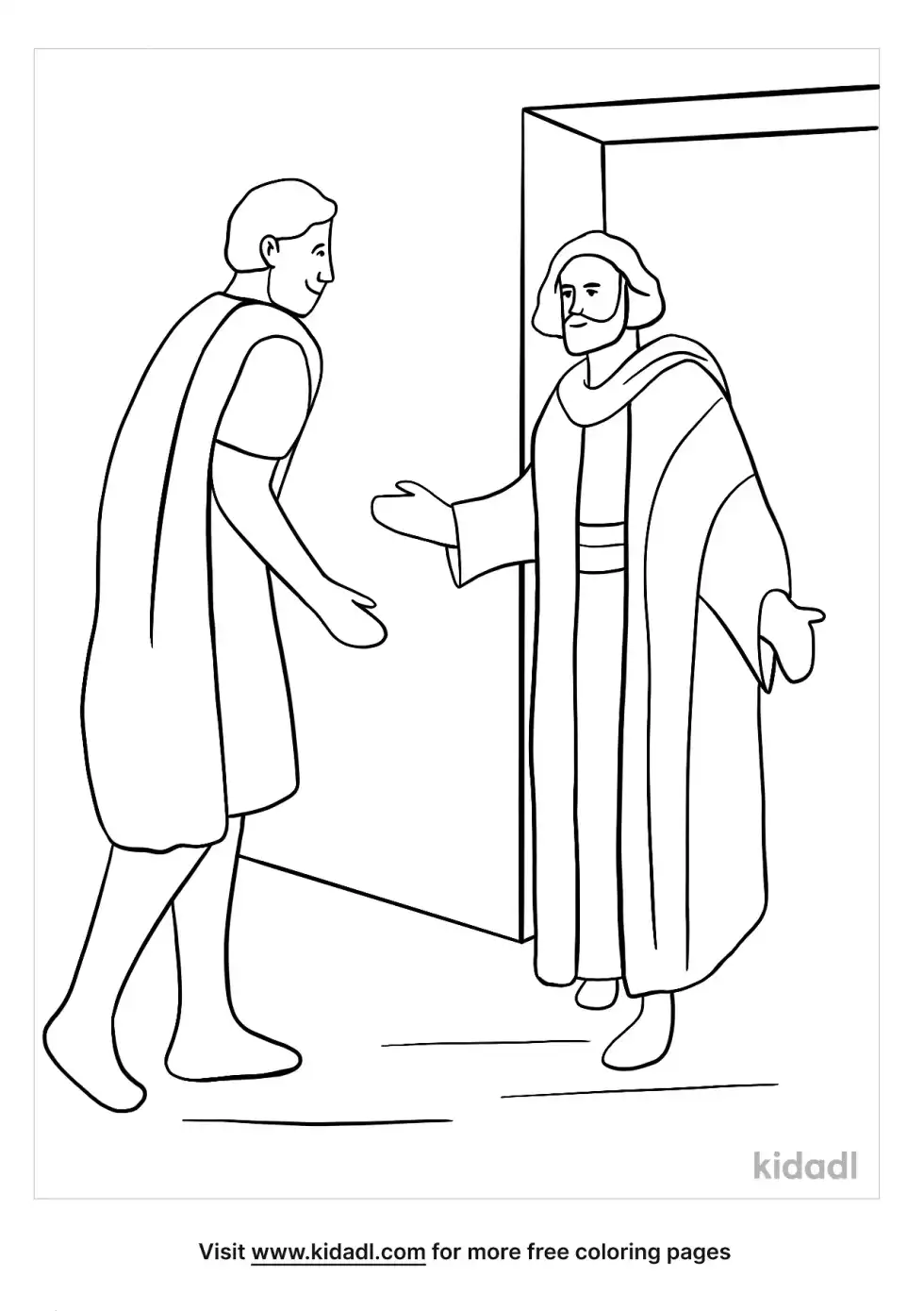 Peter And Cornelius Coloring Page