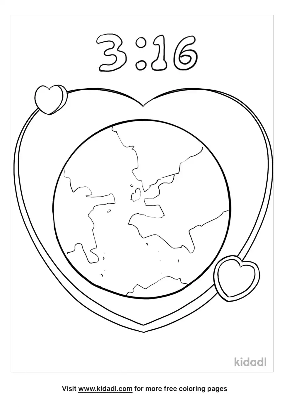 John 3:16 Coloring Page