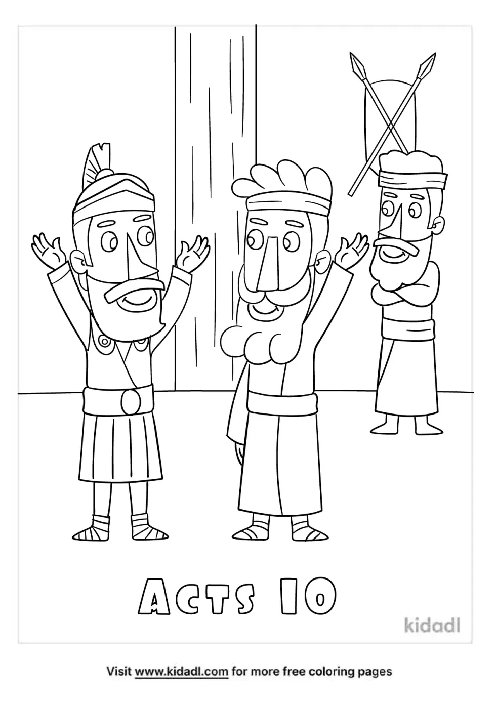 Acts 10 Coloring Page