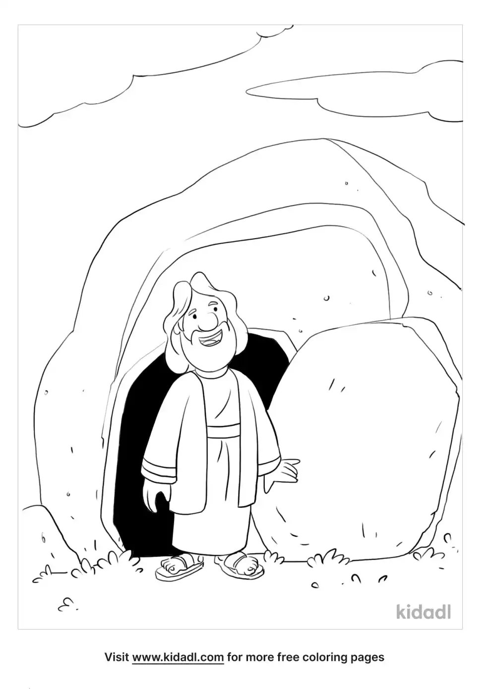 He Is Risen Coloring Page