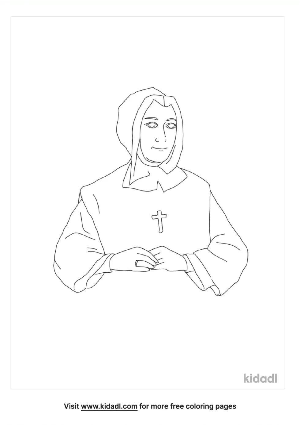 Marie Marguerite D'youville Coloring Page