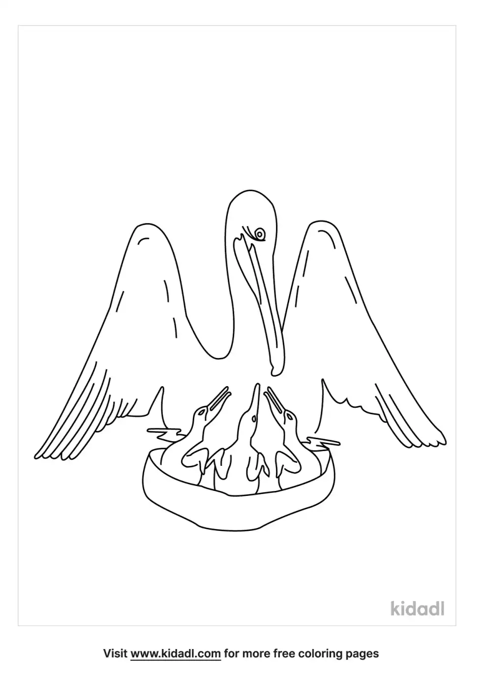 Pelican Piety Coloring Page