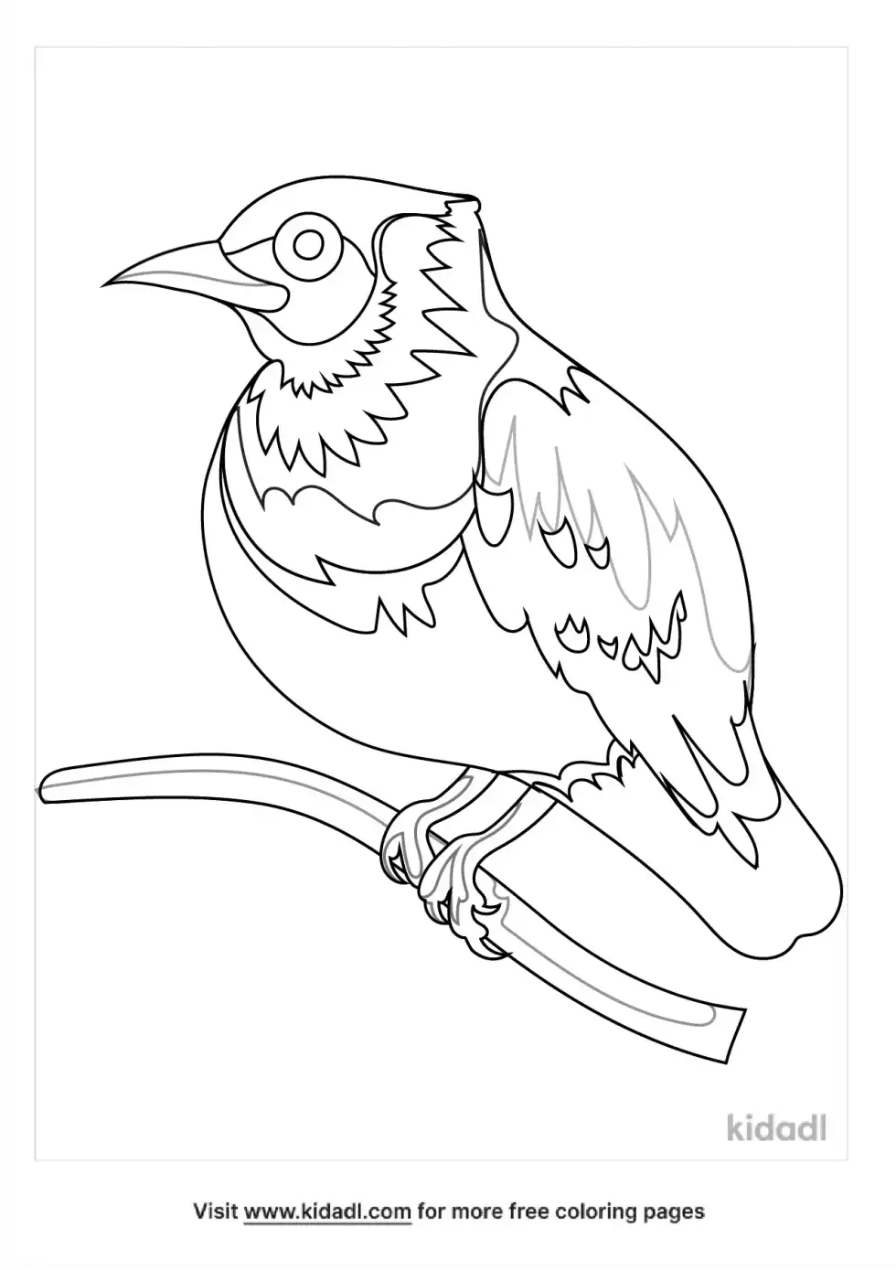 Garnet Pitta Coloring Page