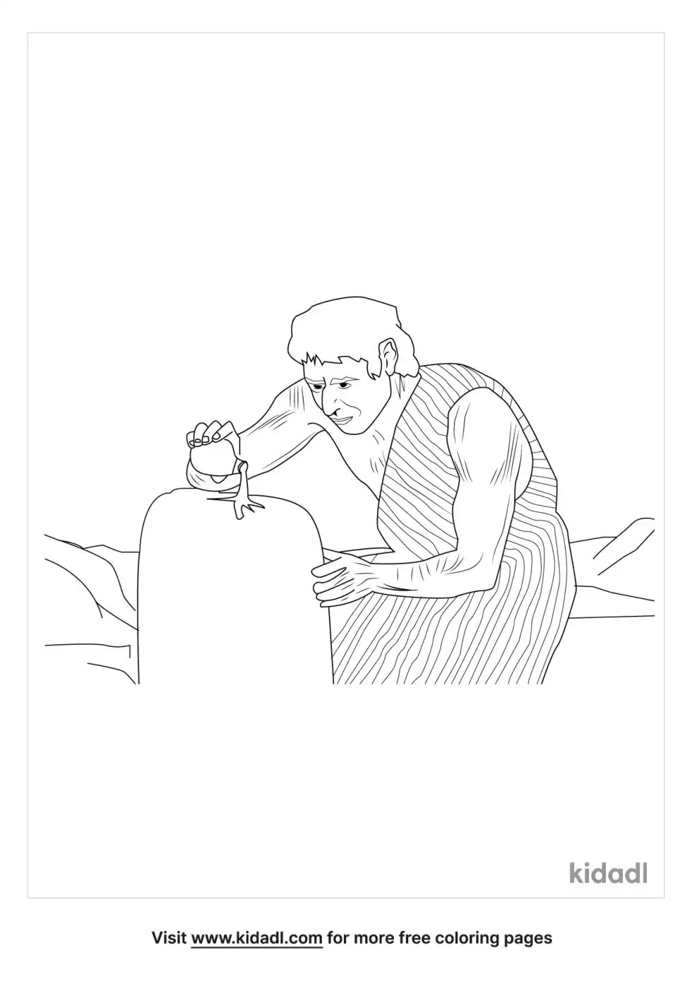 Jacob Flees From Laban Coloring Page