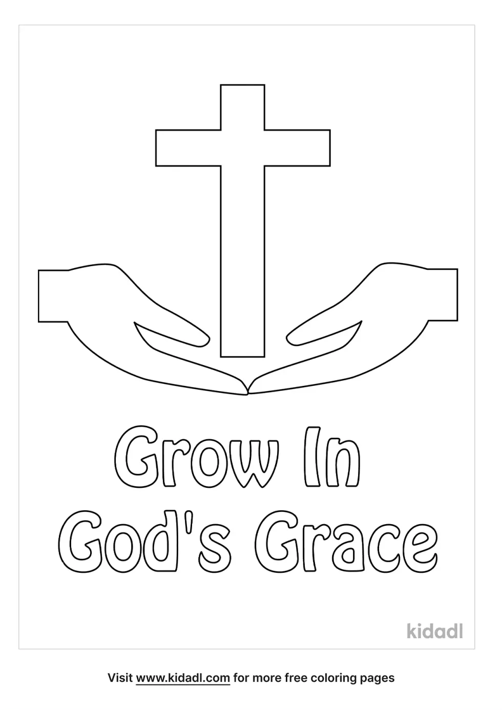 About God's Grace Coloring Page