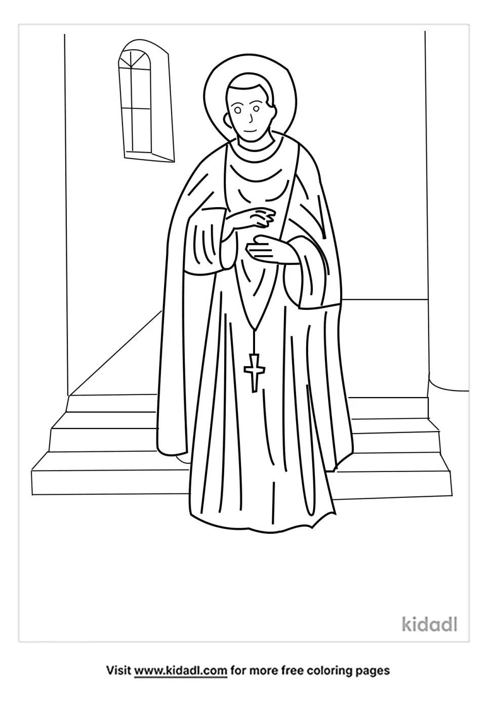 St Martin De Porres Coloring Page