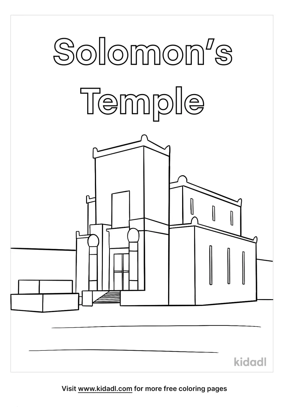Solomon's Temple Coloring Page