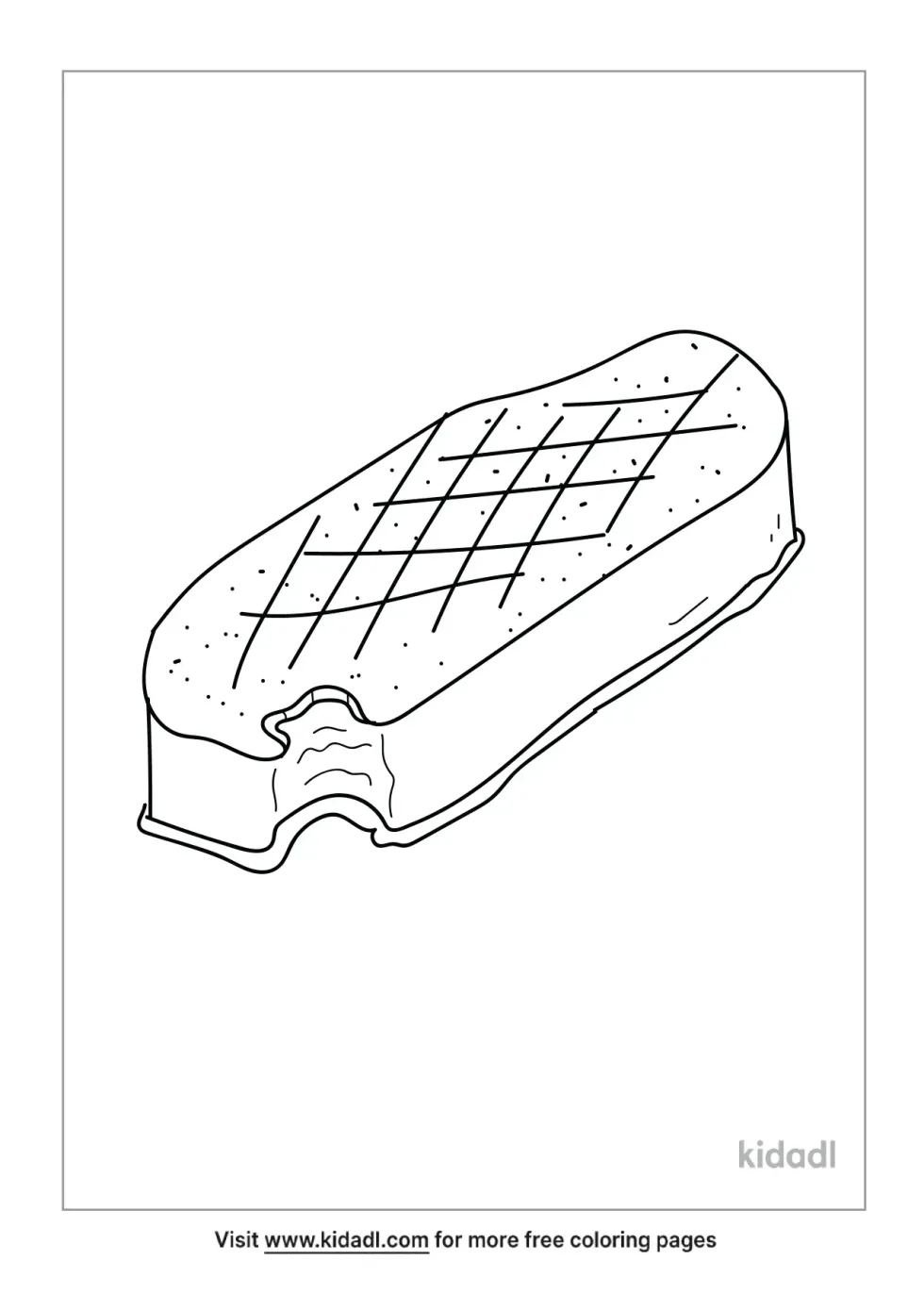 Ice Cream Sandwich Coloring Page | Kidadl