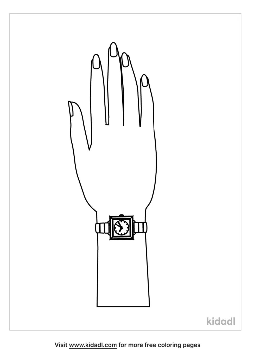 Wrist Coloring Page
