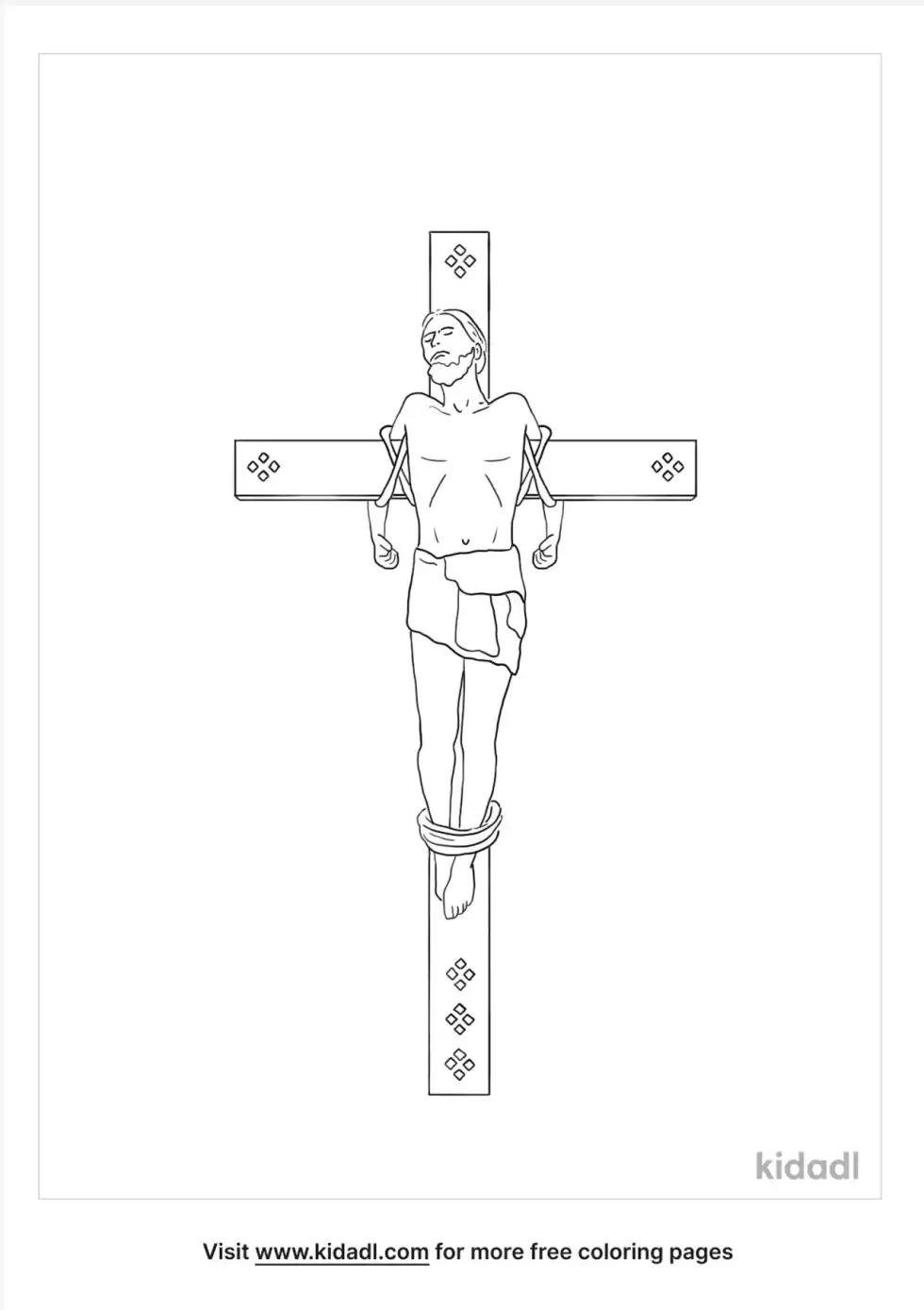 Saint Dismas Coloring Page