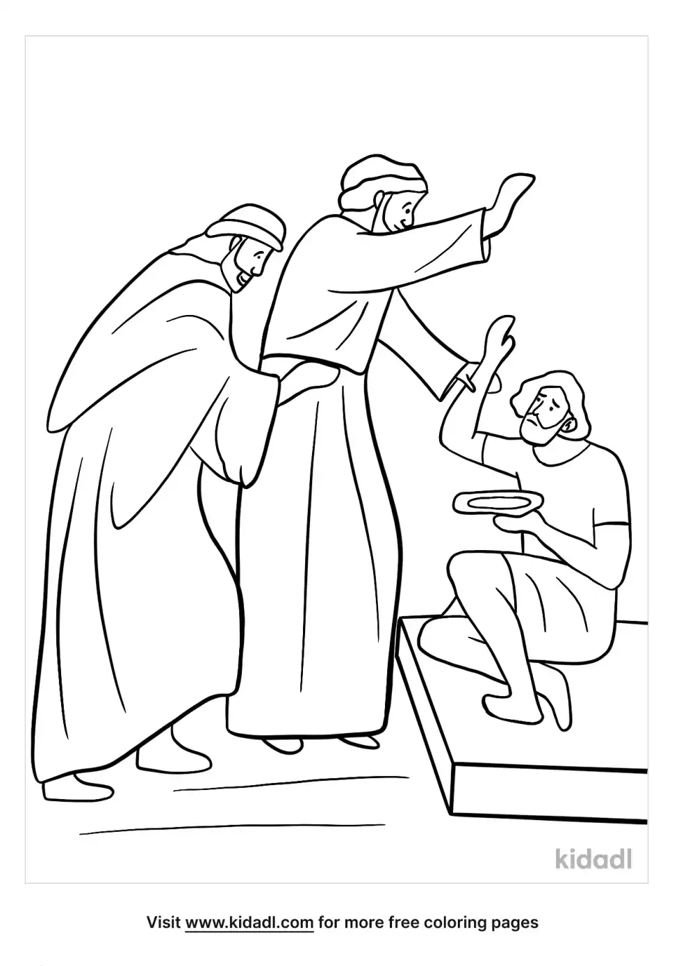 Peter And John Coloring Page