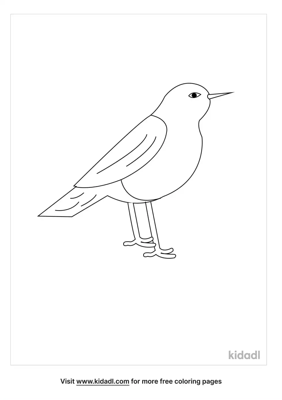 American Redstart Coloring Page