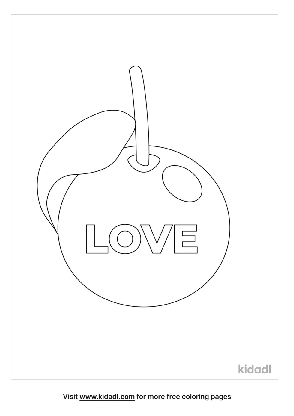 Fruit Of The Spirit Love Coloring Page
