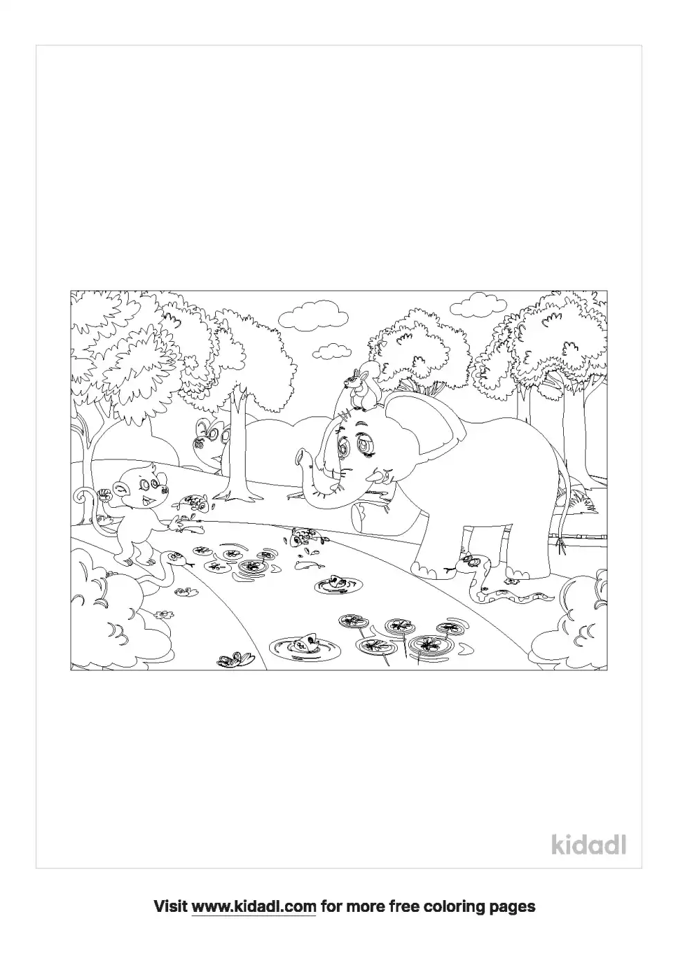 God's Creature Coloring Page