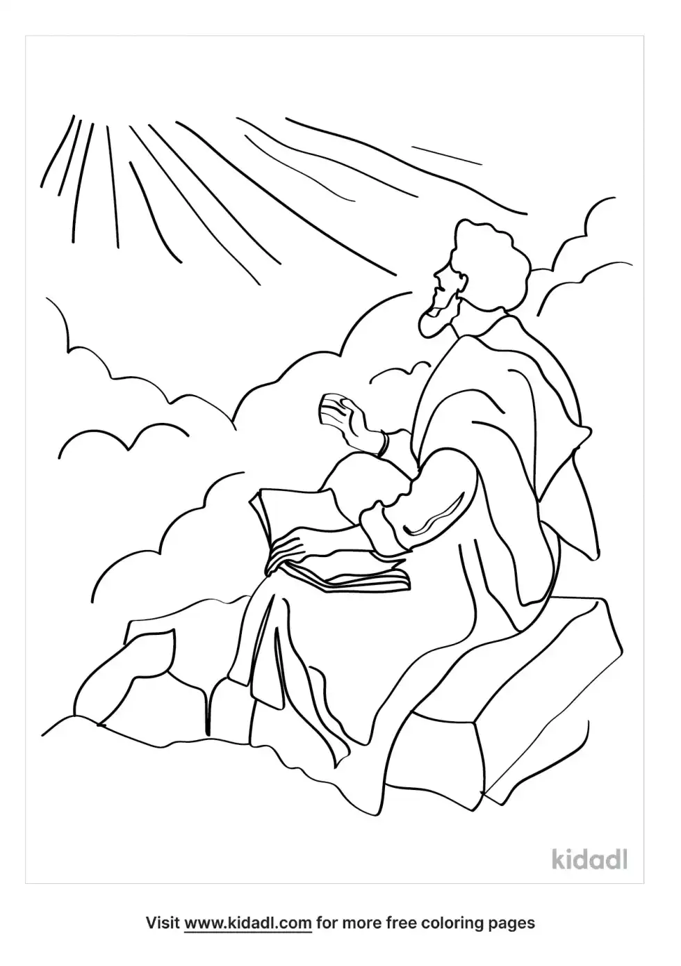 John Saw A New Heaven And New Earth Coloring Page