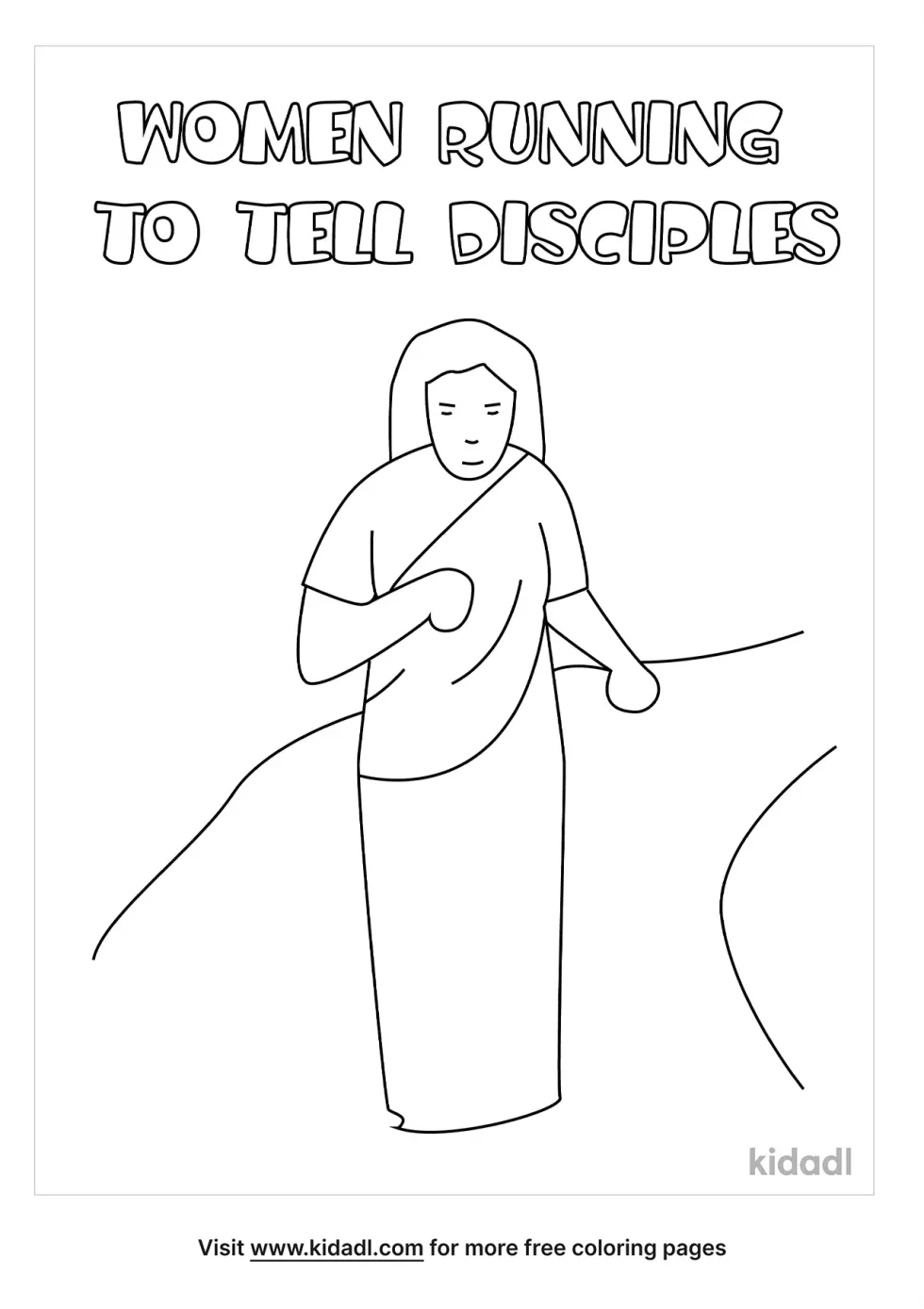Woman Running To Tell Disciples