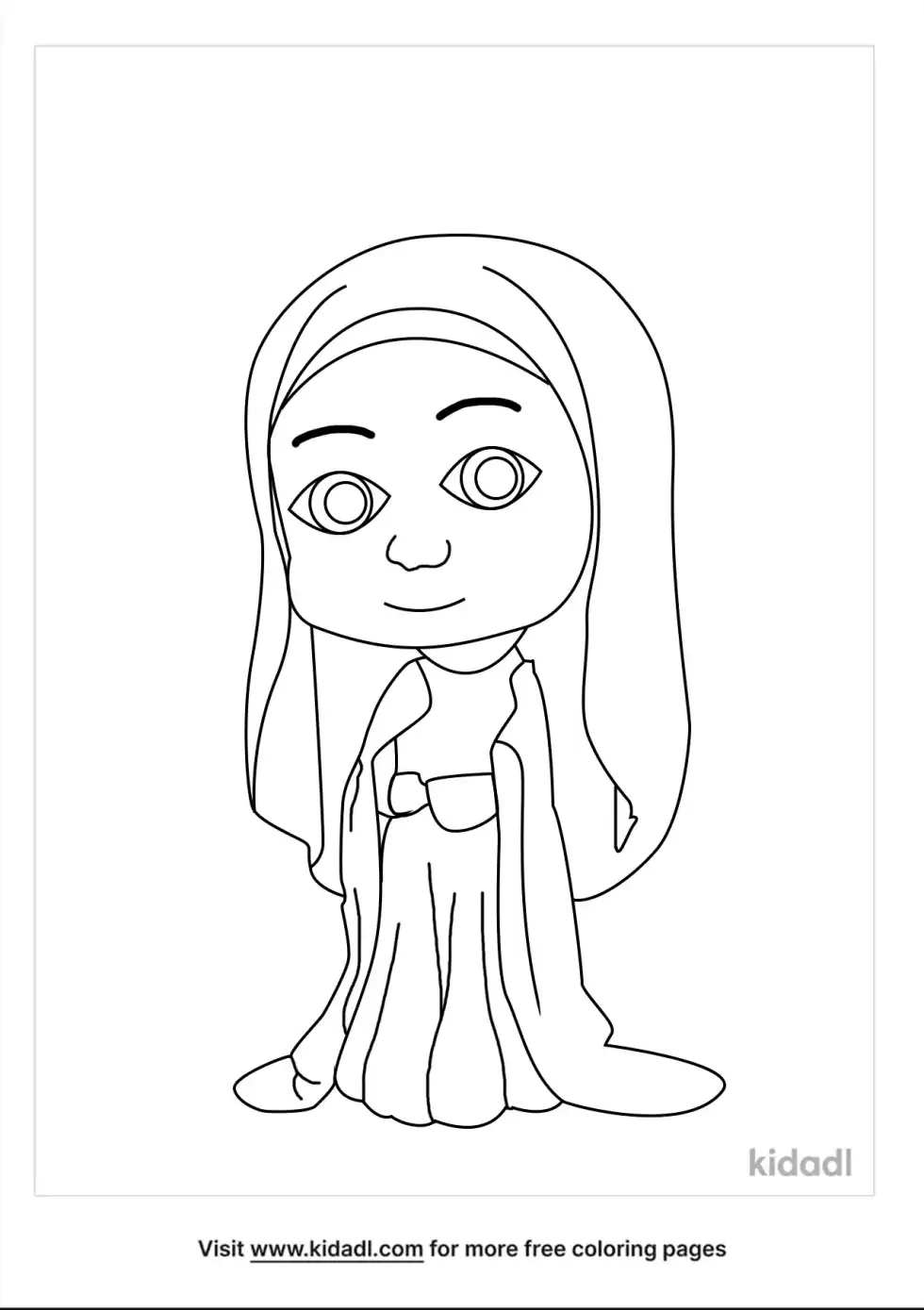 St. Bernadette Coloring Page