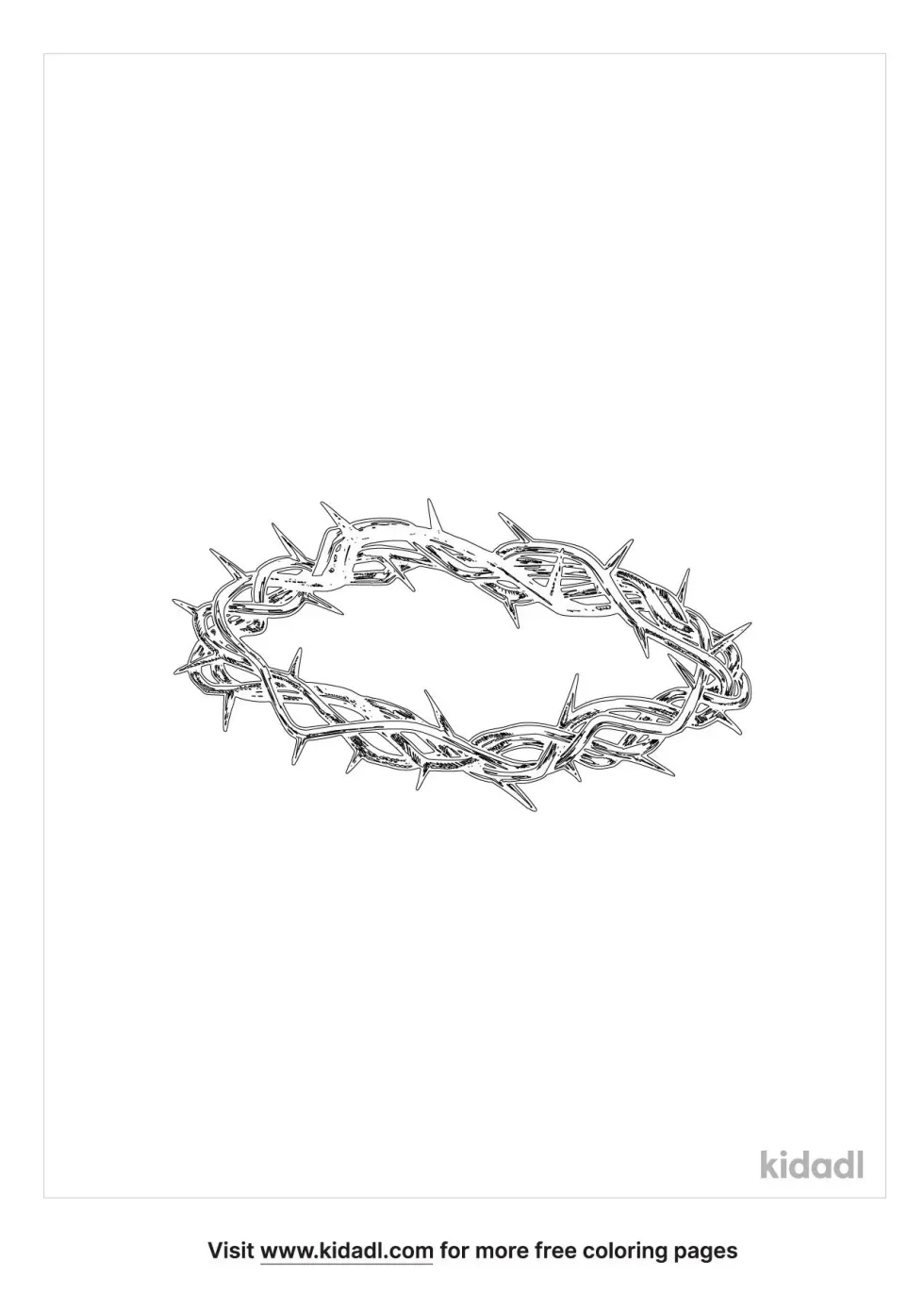 Crown Of Thorns Coloring Page