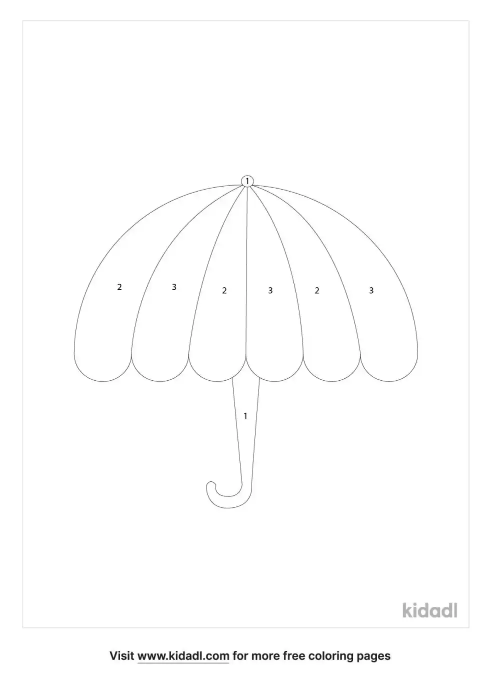 Color By Numbers Coloring Page