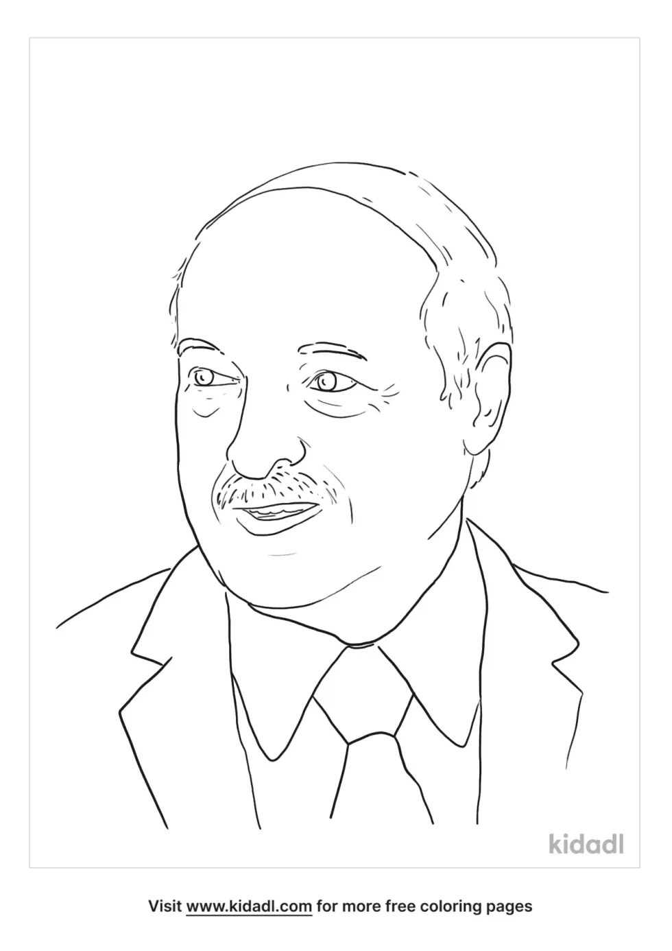 Alexander Lukashenko Coloring Page