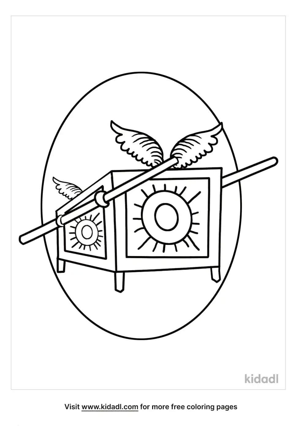 Ark Of The Covenant Coloring Page
