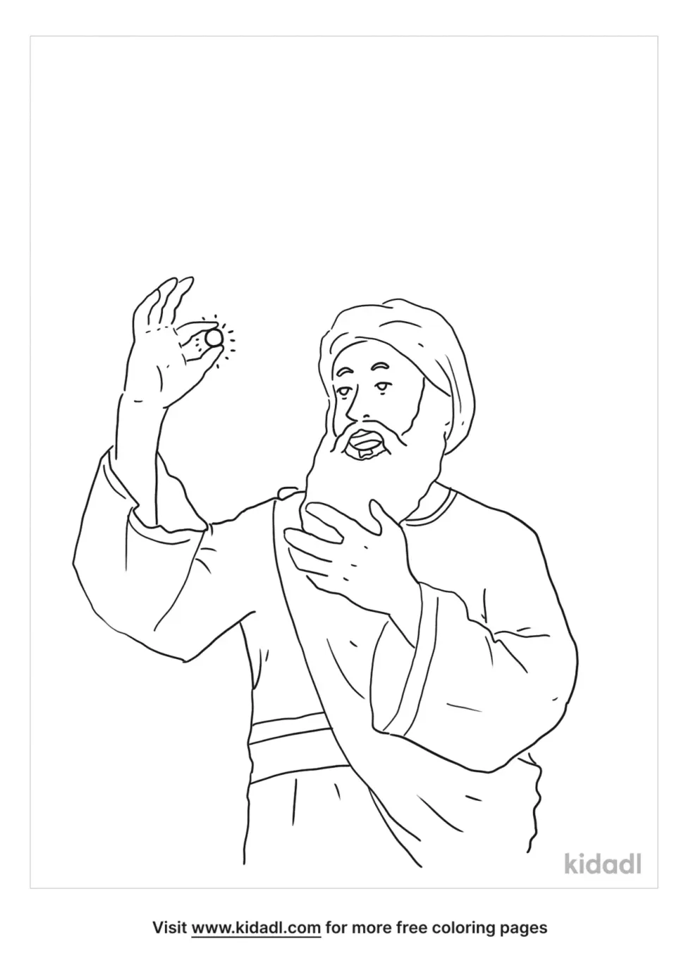 Pearl Treasure In Bible Coloring Page
