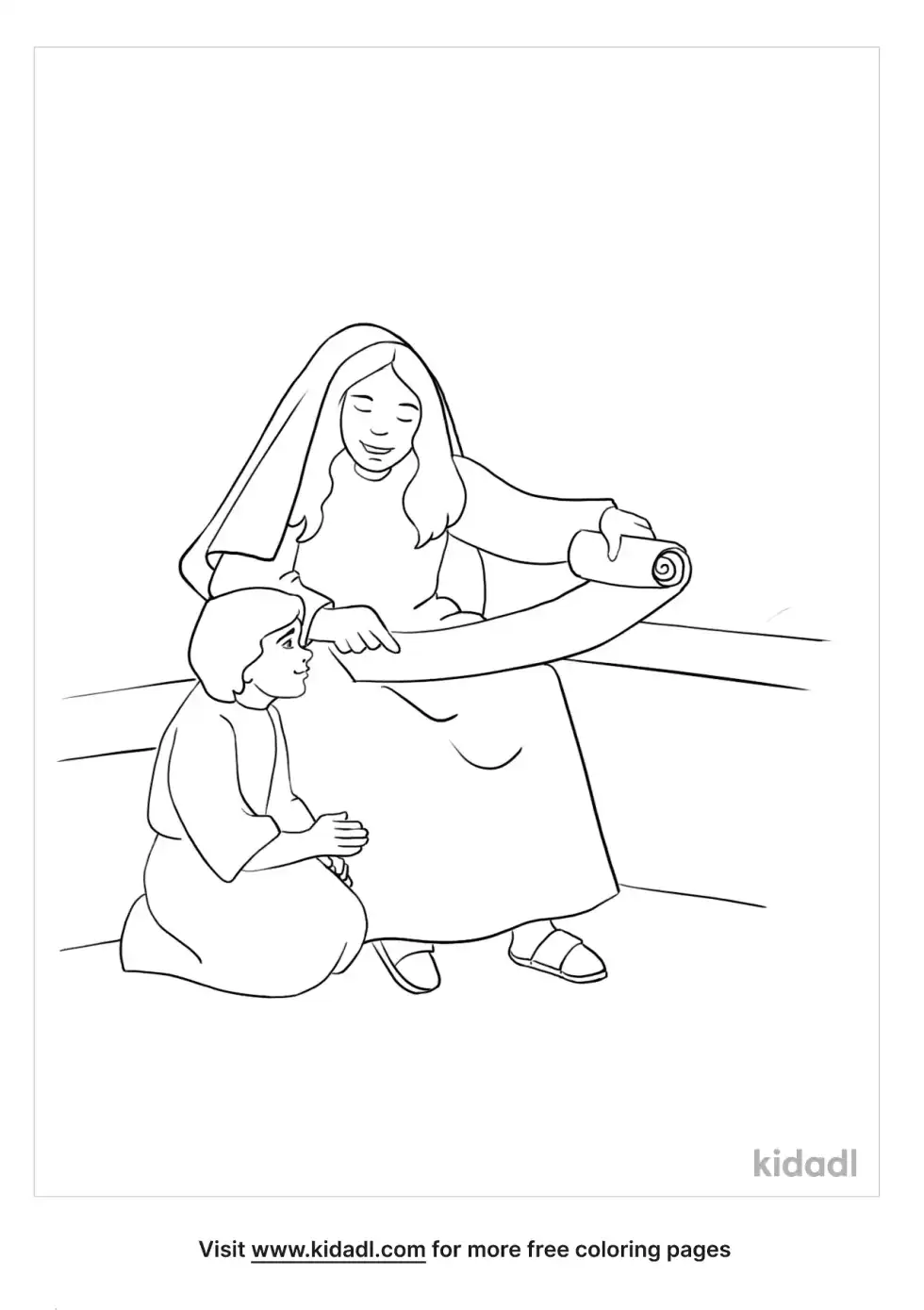 1 Timothy 4:12 Coloring Page