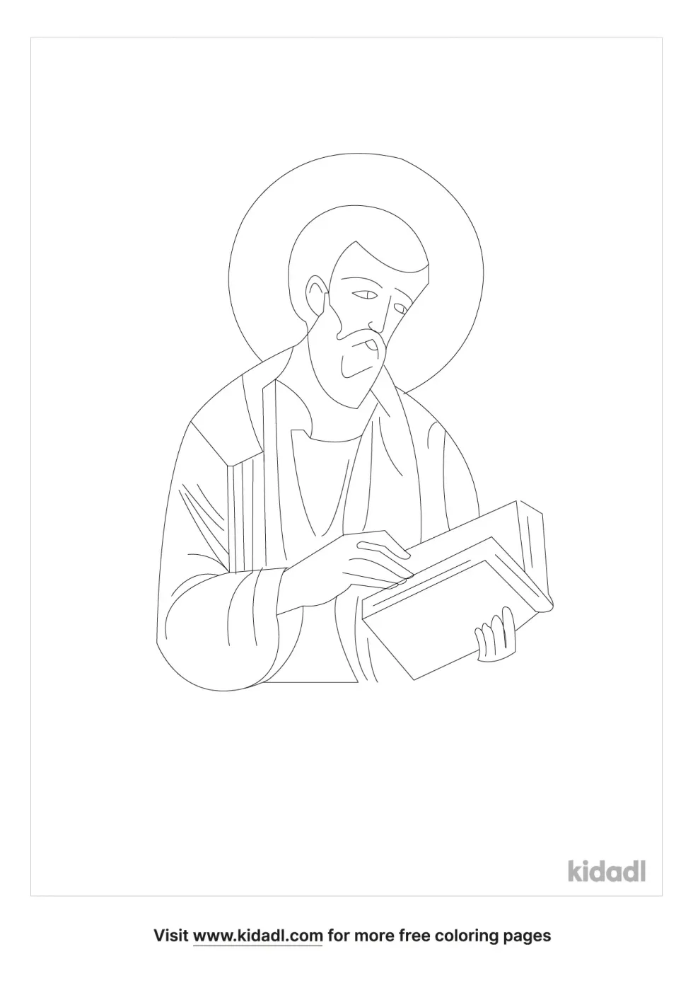 St Mathew The Apostle Coloring Page