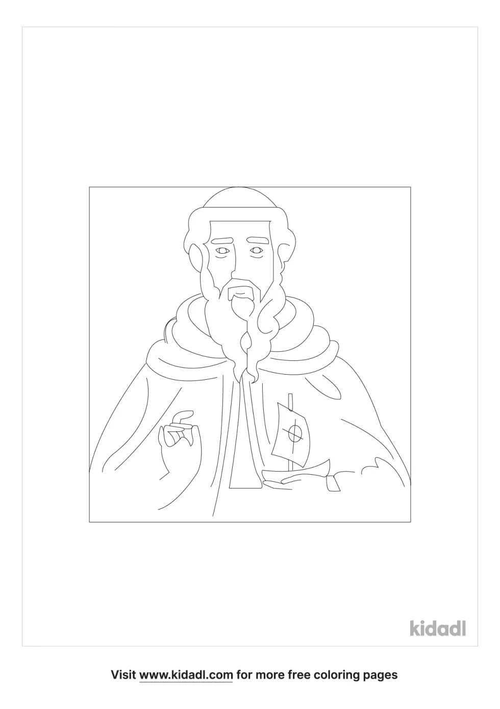 St Brendan Coloring Page