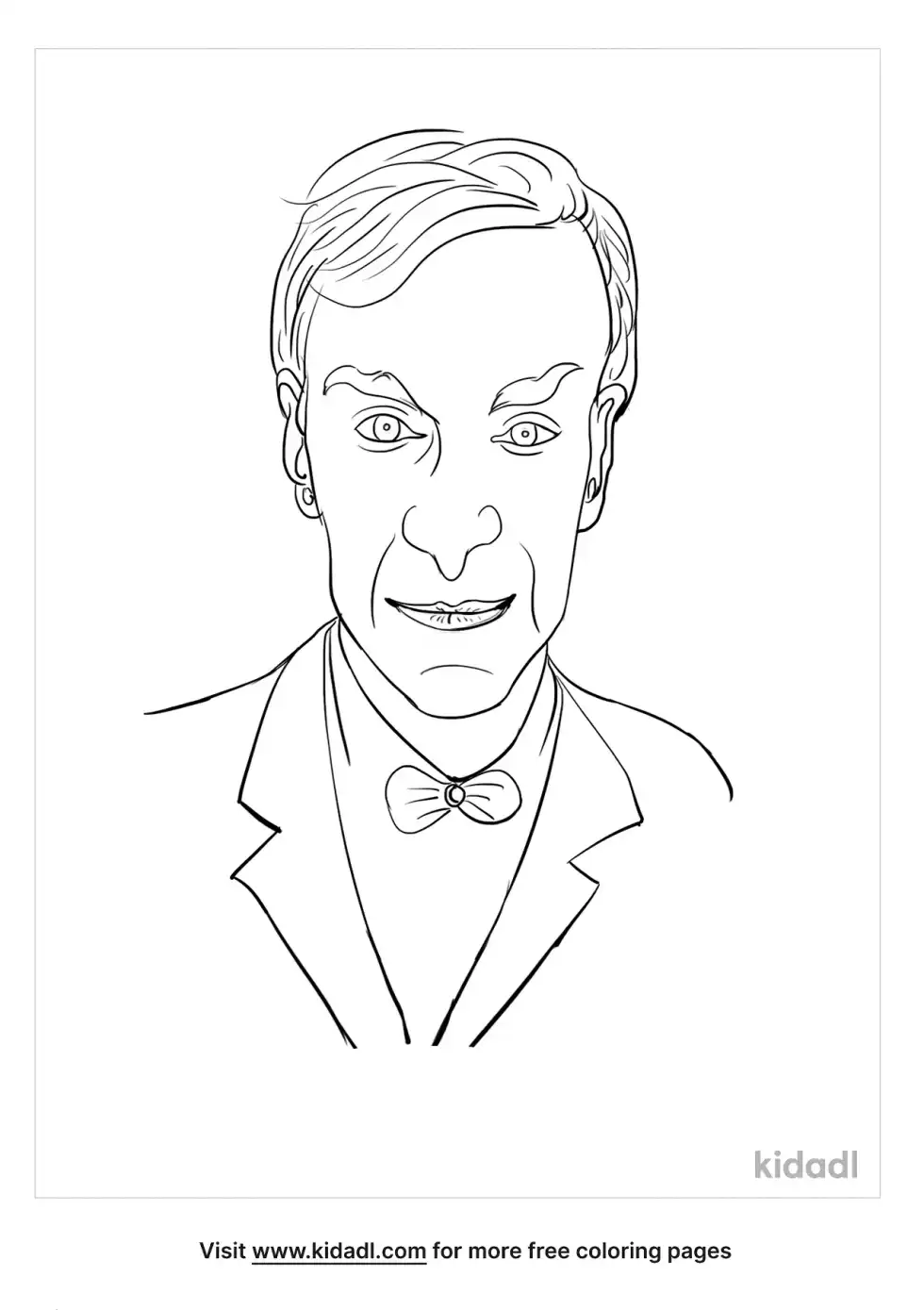 Bill Nye Coloring Page