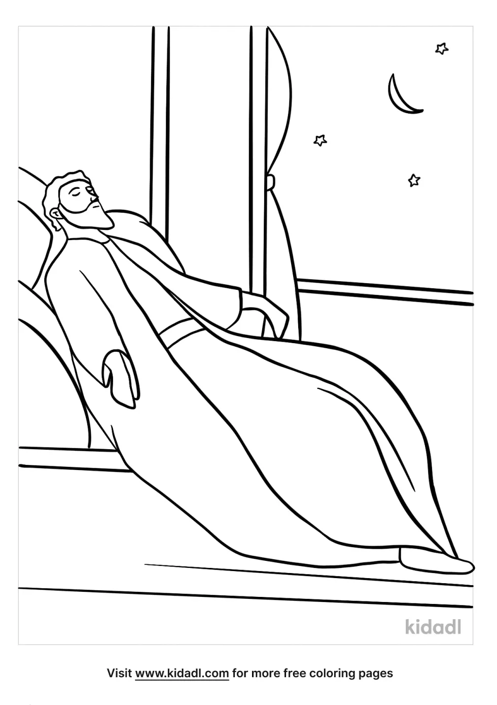 Solomon Asking For Wisdom Coloring Page