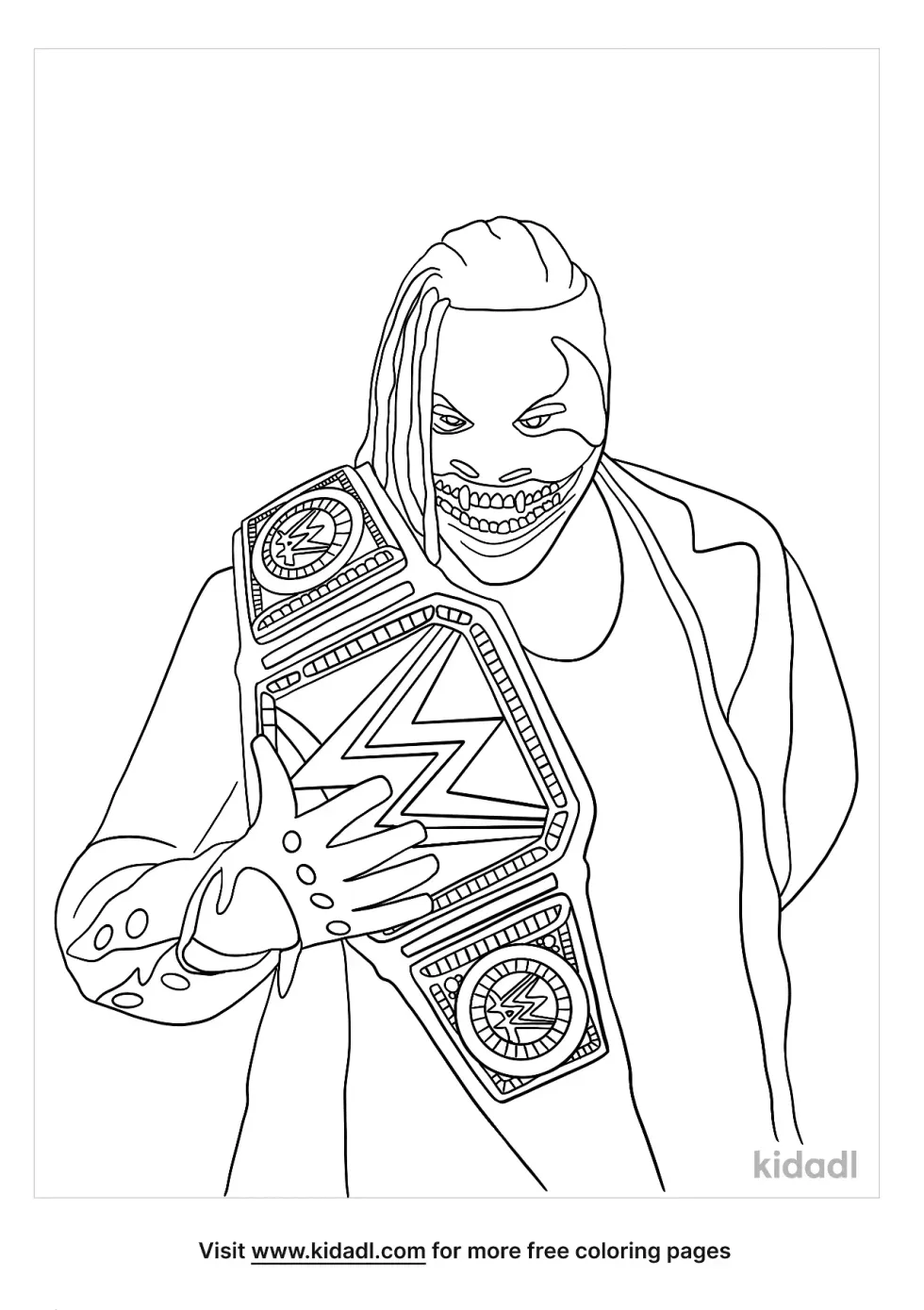 Bray Wyatt Coloring Page