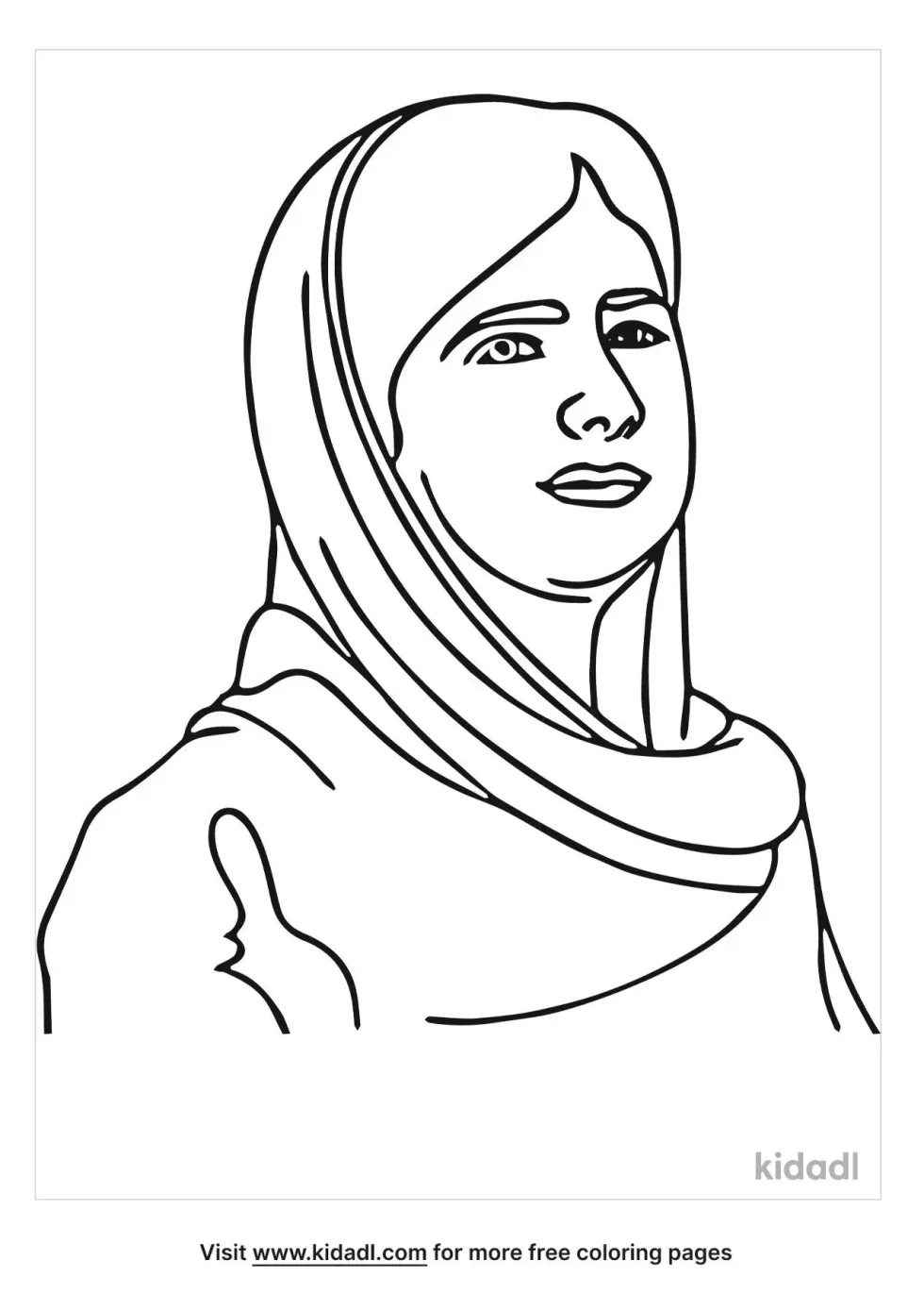 Malala Coloring Page