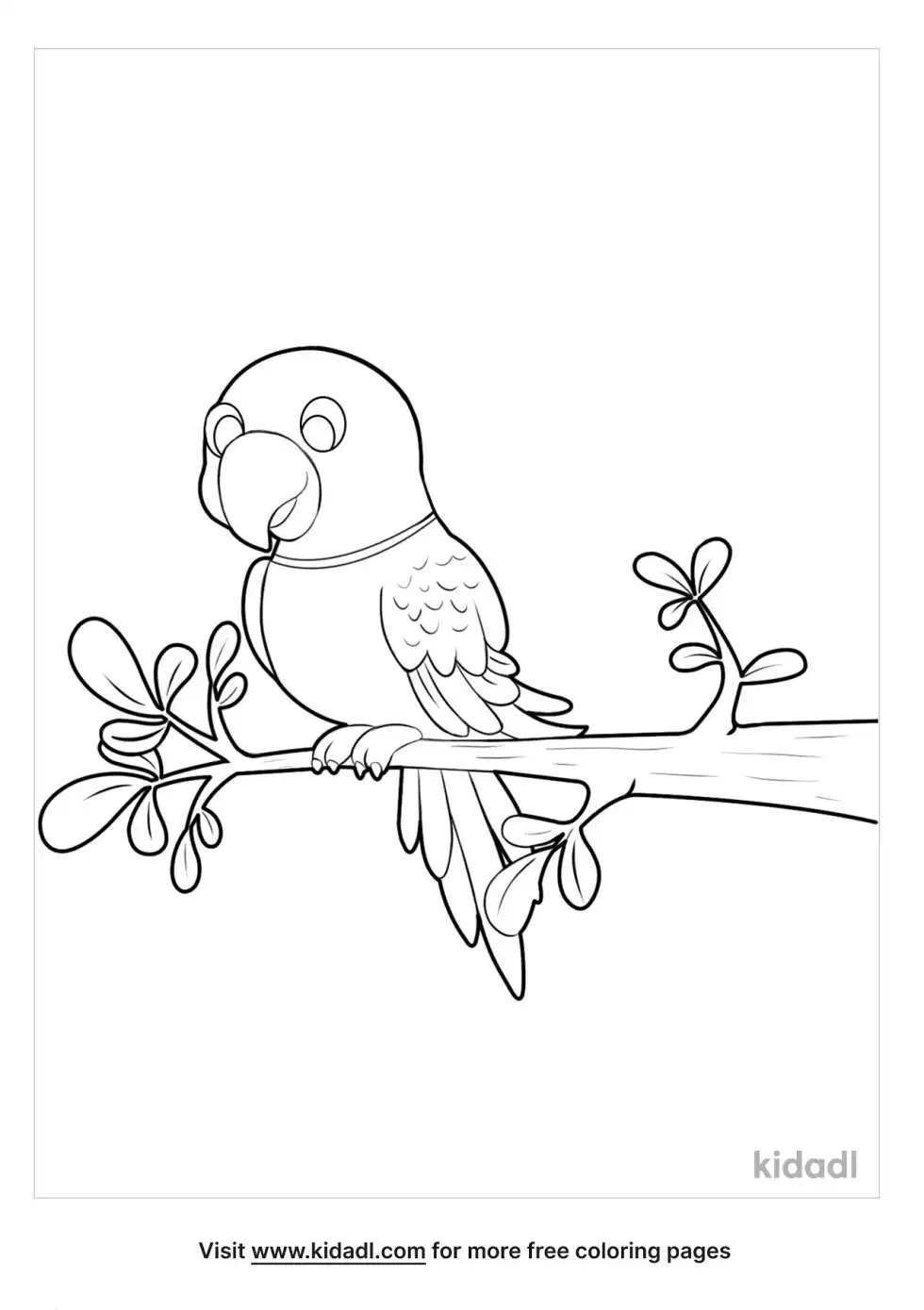 Parrot Coloring Page