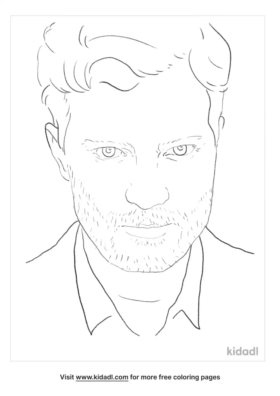 Jamie Dornan Coloring Page