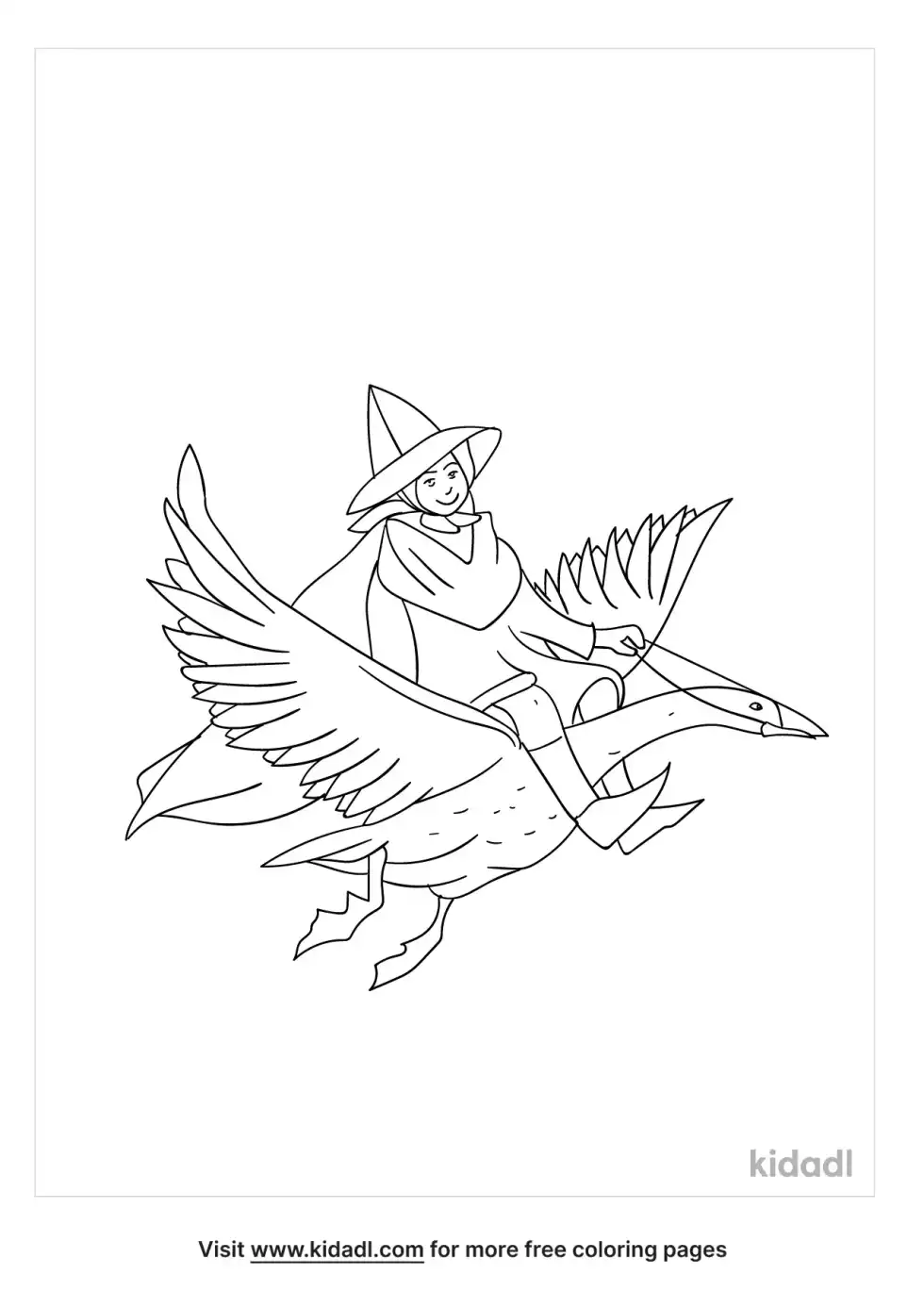 Mother Goose Coloring Page