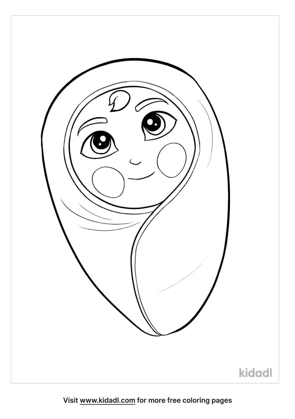 Baby Blanket Coloring Page