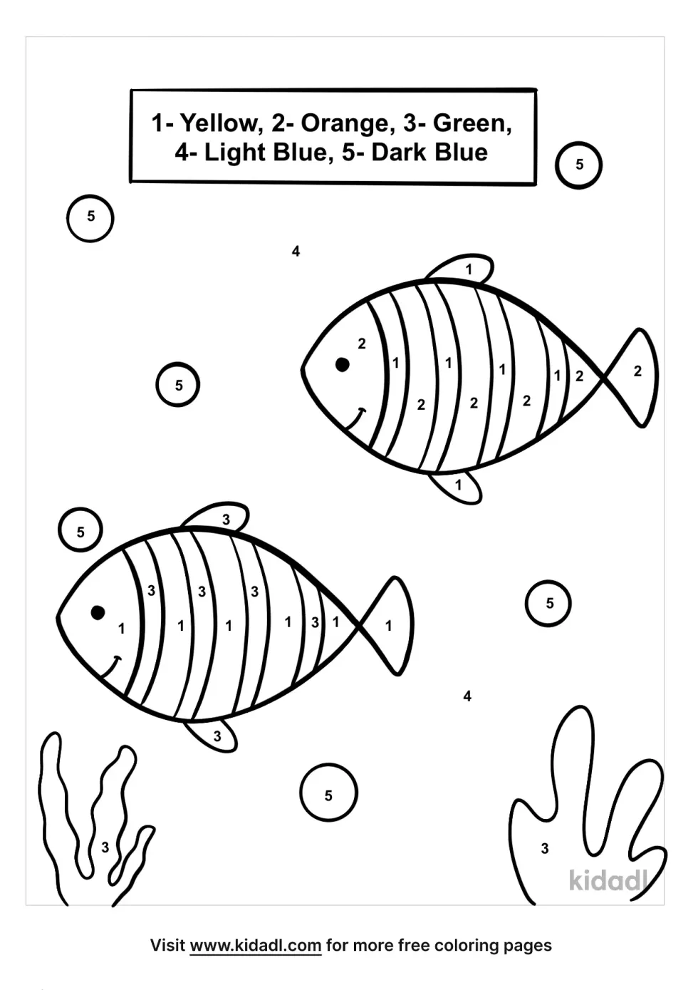 Fish Color By Numbers